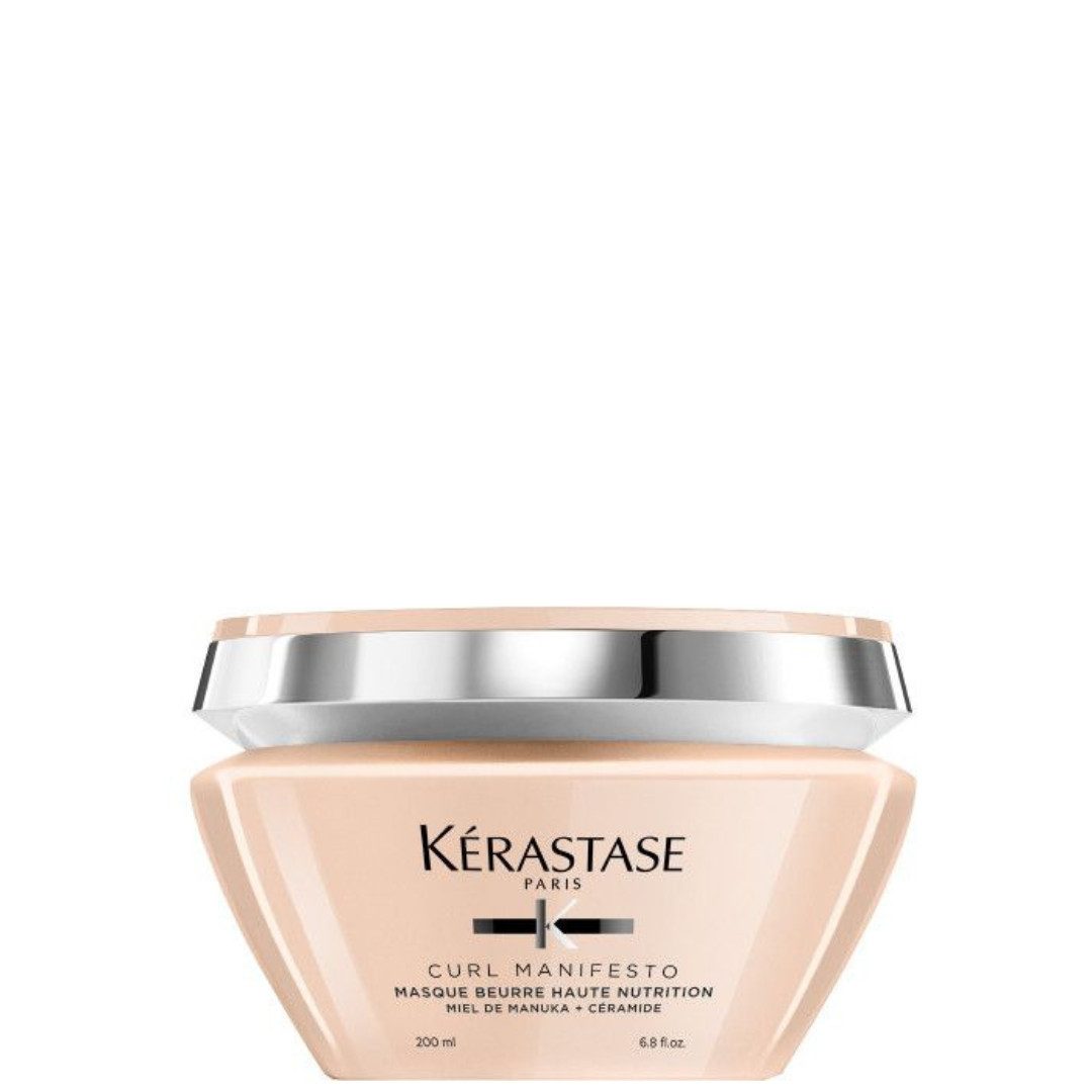 Kérastase Haarmaske Curl Manifesto Masque Beurre Haute Nutrition 200 ml, für welliges Haar, definiert Locken
