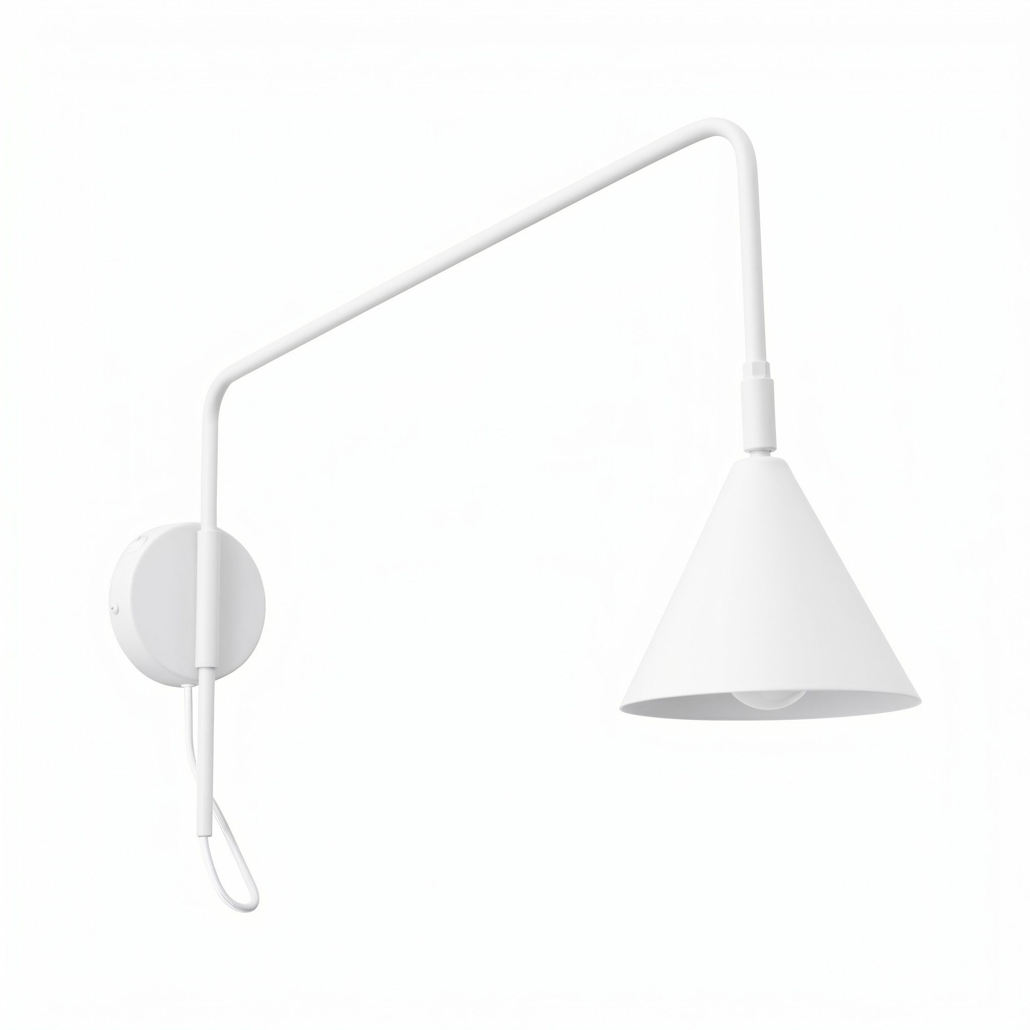 SOLLUX lighting Wandleuchte Wandleuchte NOX 1 weiß mit einem Schalter, Nicht enthalten