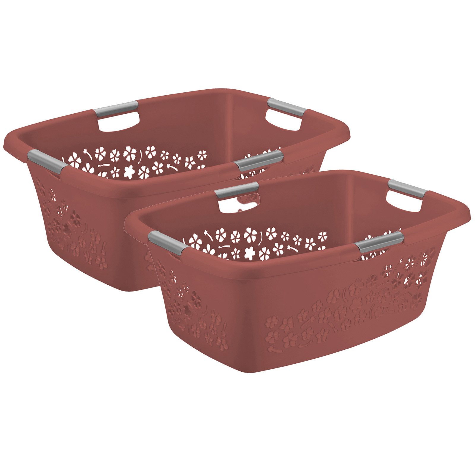 ROTHO Wäschekorb Flowers 2er-Set Wäschebox 50l günstig online kaufen