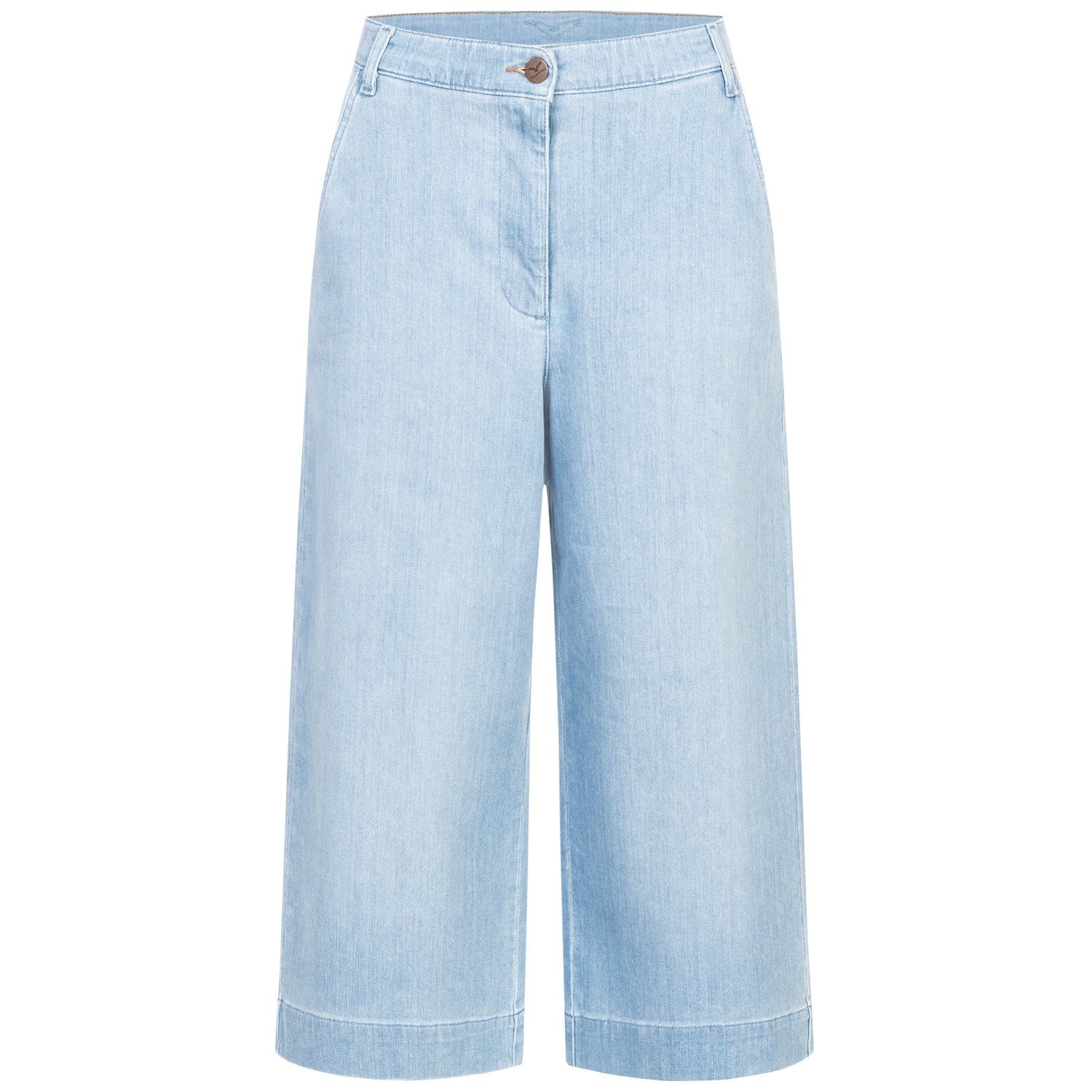 Summersky Taille, Culotte Jeans, Hohe Weites 5-Pocket-Style, Feuervogl fv-Fred:rika, Waist, High Bein, Jeans Culotte Jeans Hyperflex Weite