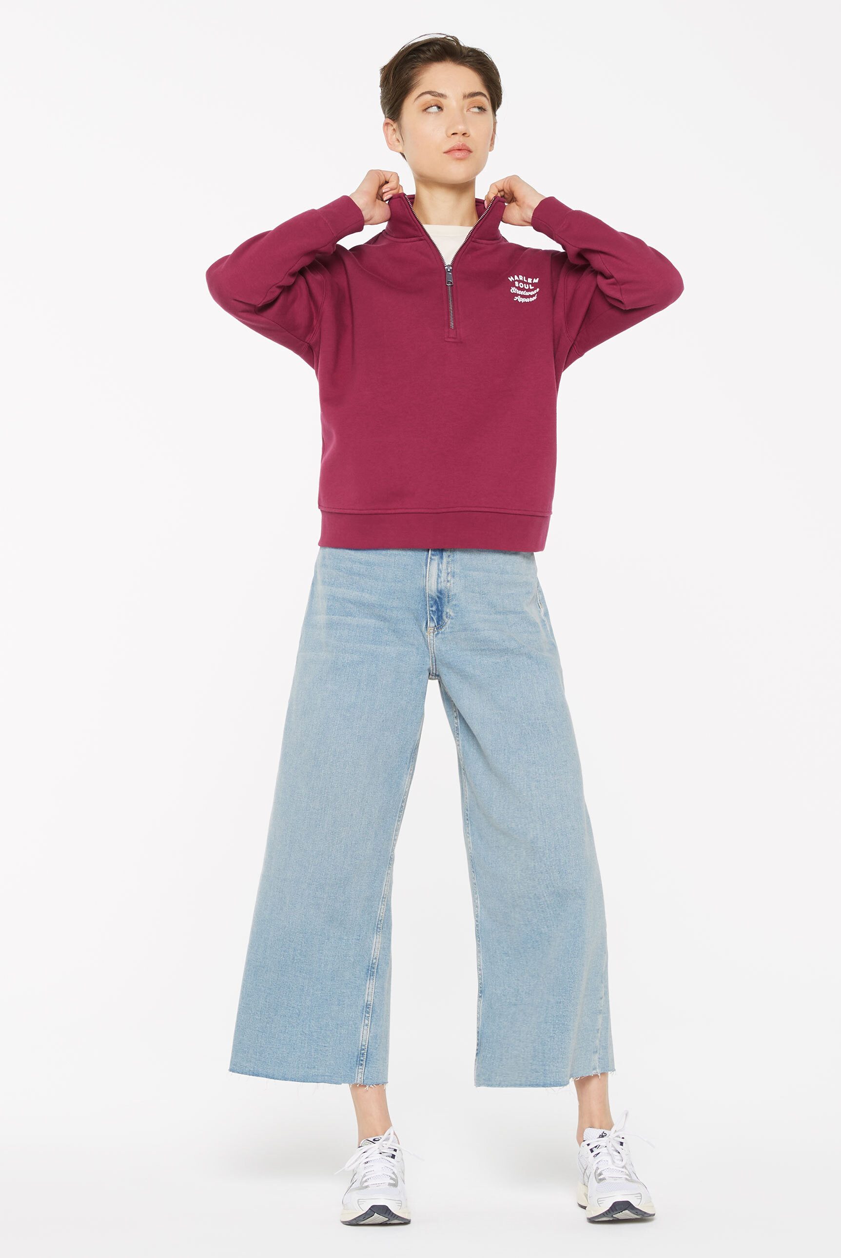 Harlem Soul Sweater mit überschnittenen Schultern