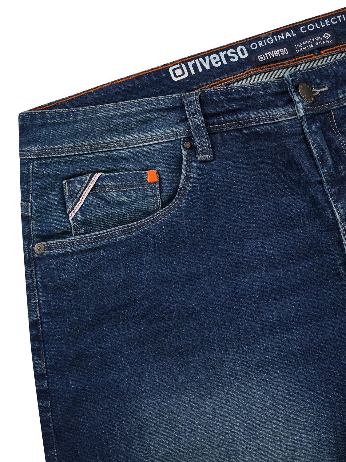 riverso Jeansshorts Herren Shorts RIVUdo Regular Fit Bermudashorts mit Stretch – Bild 3 von 4