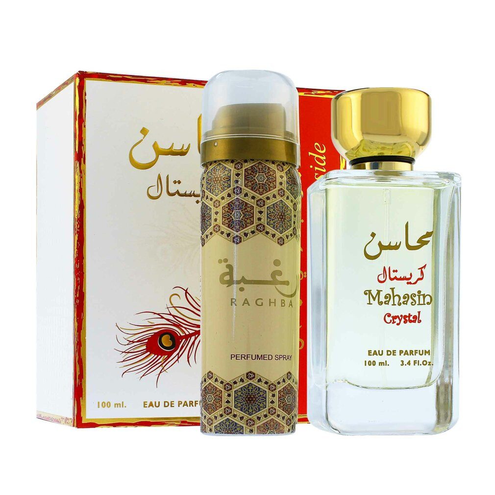 Eau de Parfum Mahasin Crystal By Ard Al Zaafaran 100ml Edp Spray Perfume