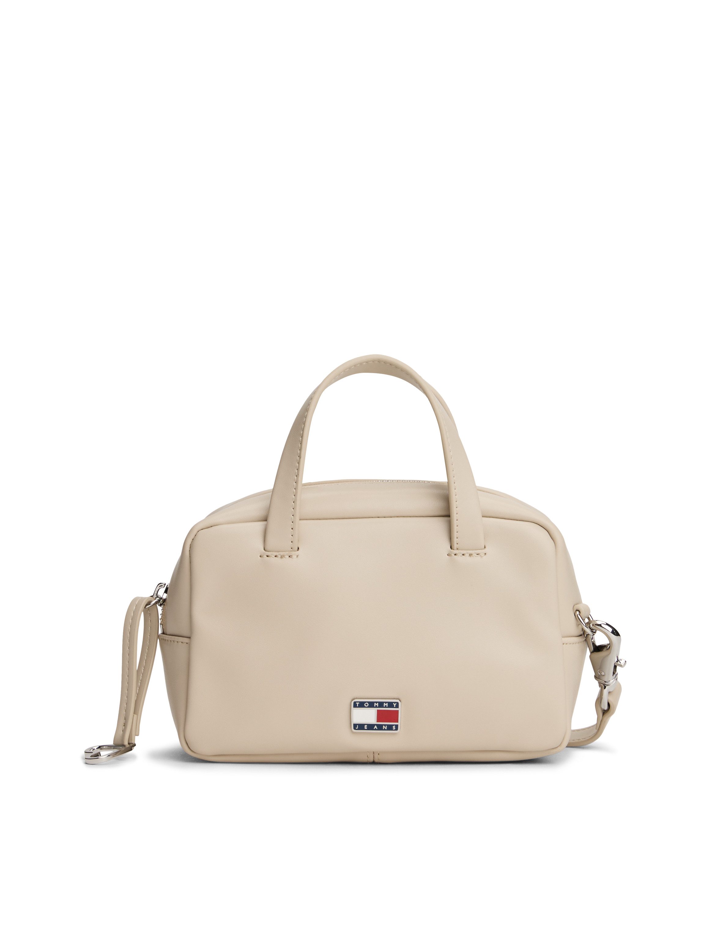 Tommy Jeans Umhängetasche TJW CITY TRUNK CROSSOVER (2-tlg., Abnehmbarer Herzenanhänger), Damen Tragetasche, Schultertasche mit Herzchen-Applikation