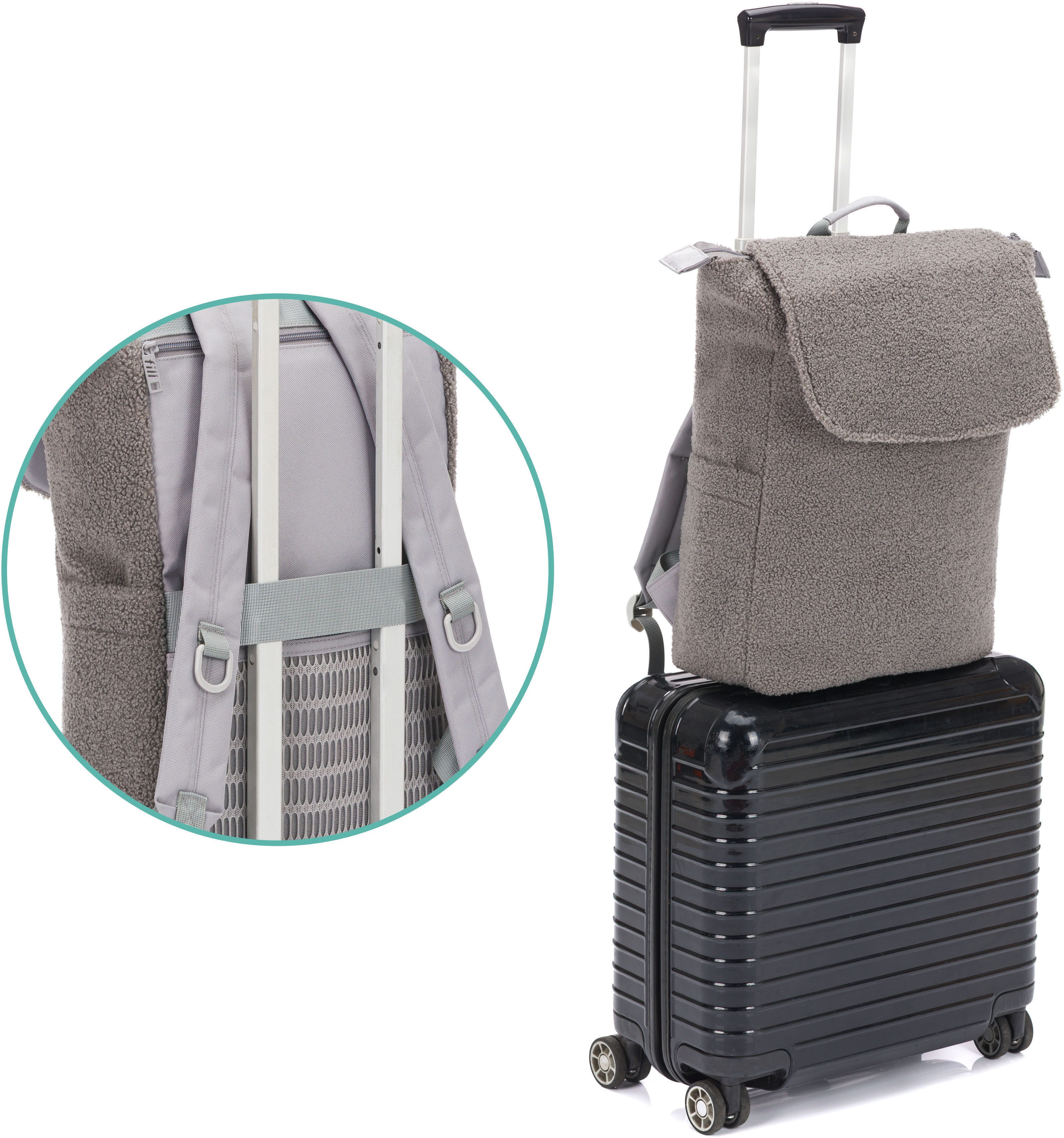 Fillikid Wickelrucksack Teddy, inkl. Wickeltunterlage