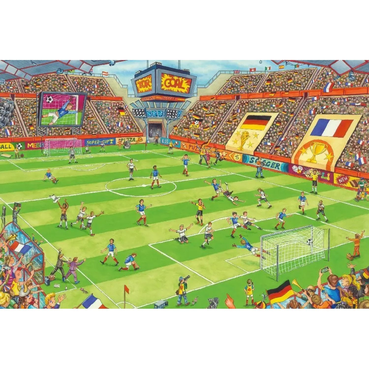 Schmidt Spiele Puzzle Finale im Fußballstadion (Kinderpuzzle), 199 Puzzleteile