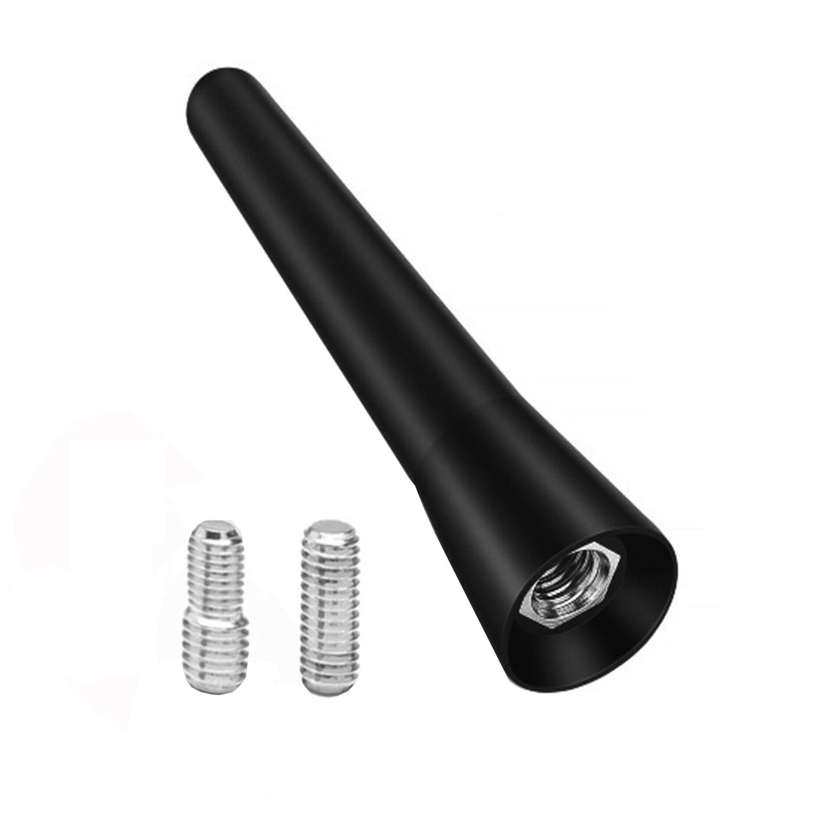 Bolwins M14 Kurz Stab Auto Dachantenne KFZ Radio Antenne + 16V Gewinde Adapter Dachantenne (DAB, FM/AM, GPS, GSM, für Außenbereich, Fahrzeugdach, Autodach, Verstärkung: 0 dB), Kurze 6,5 cm Antenne mit stabilem und starkem Signal