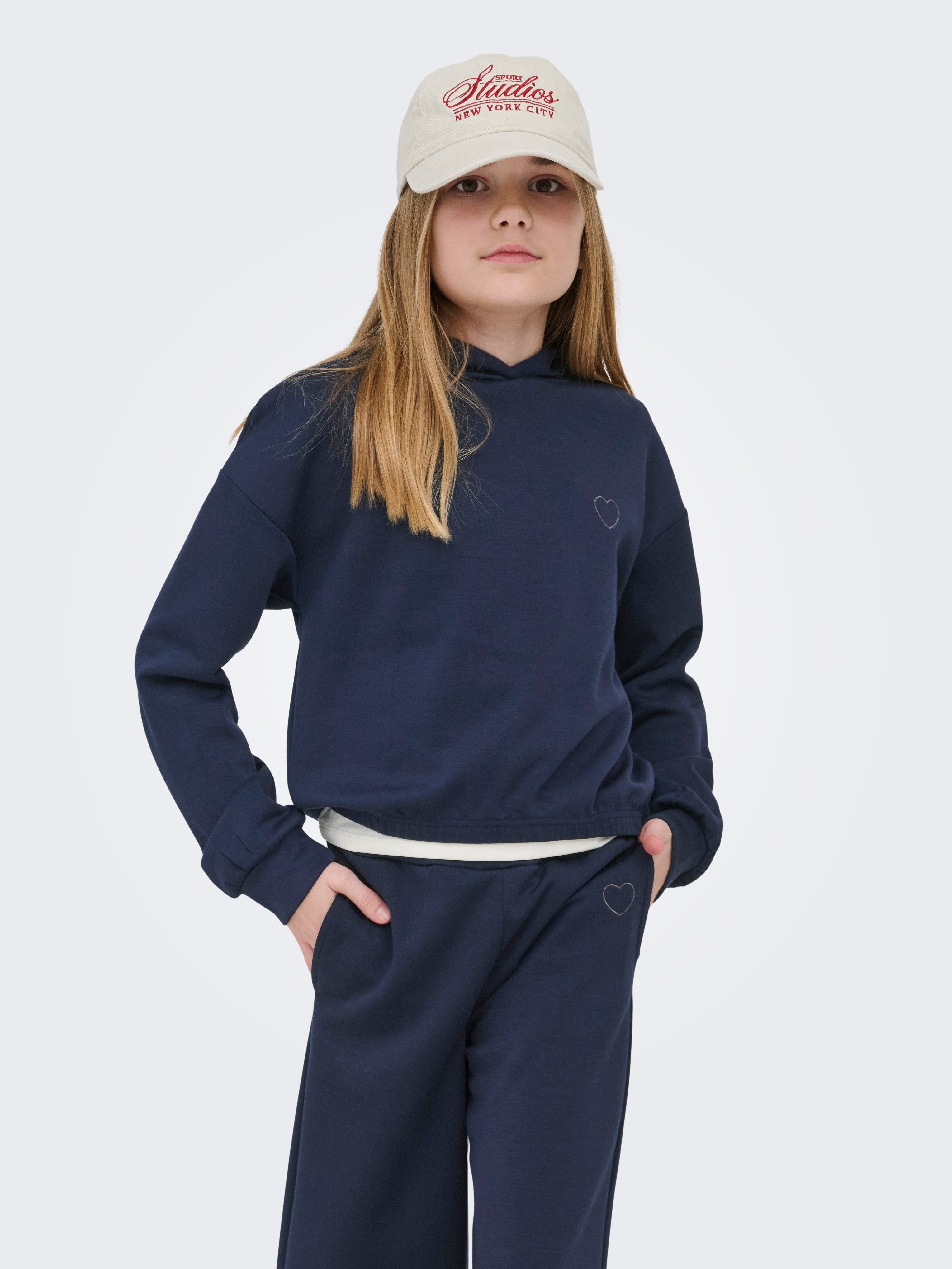 KIDS ONLY Kapuzensweatshirt KOGADA-COOPER HEART L/S HOOD FR SWT NOOS