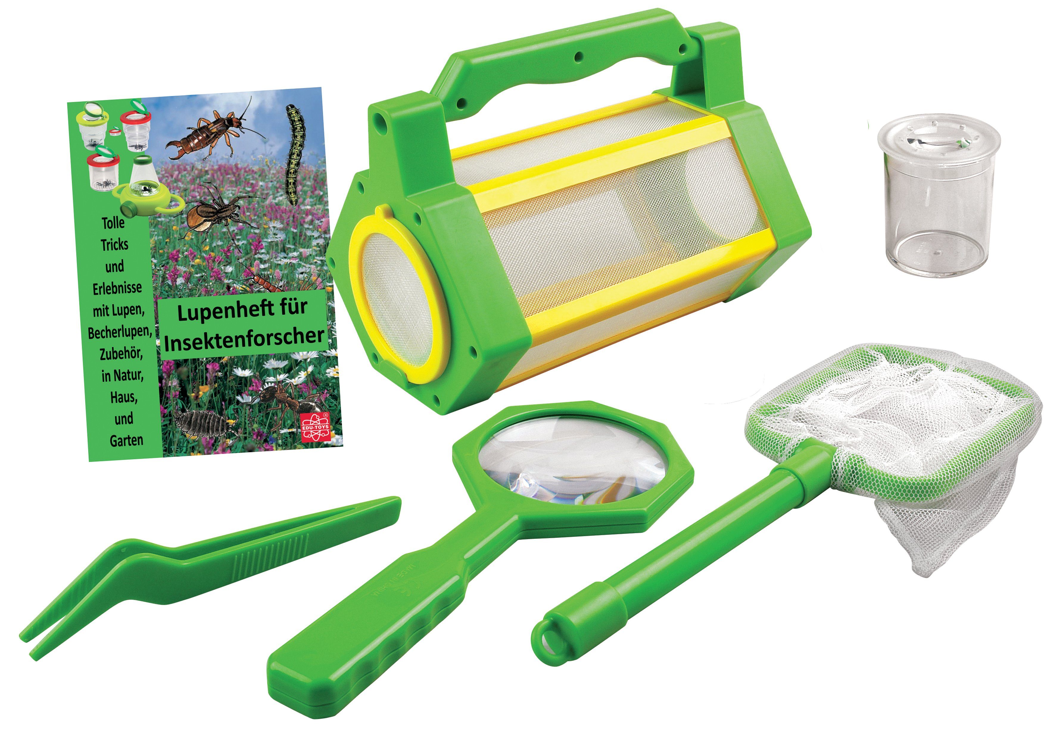 (1-tlg), Experimentierkasten und Insektenbeobachtungset, Pinzette, Insektenbox Edu-Toys BL033 mit Lupe Kescher