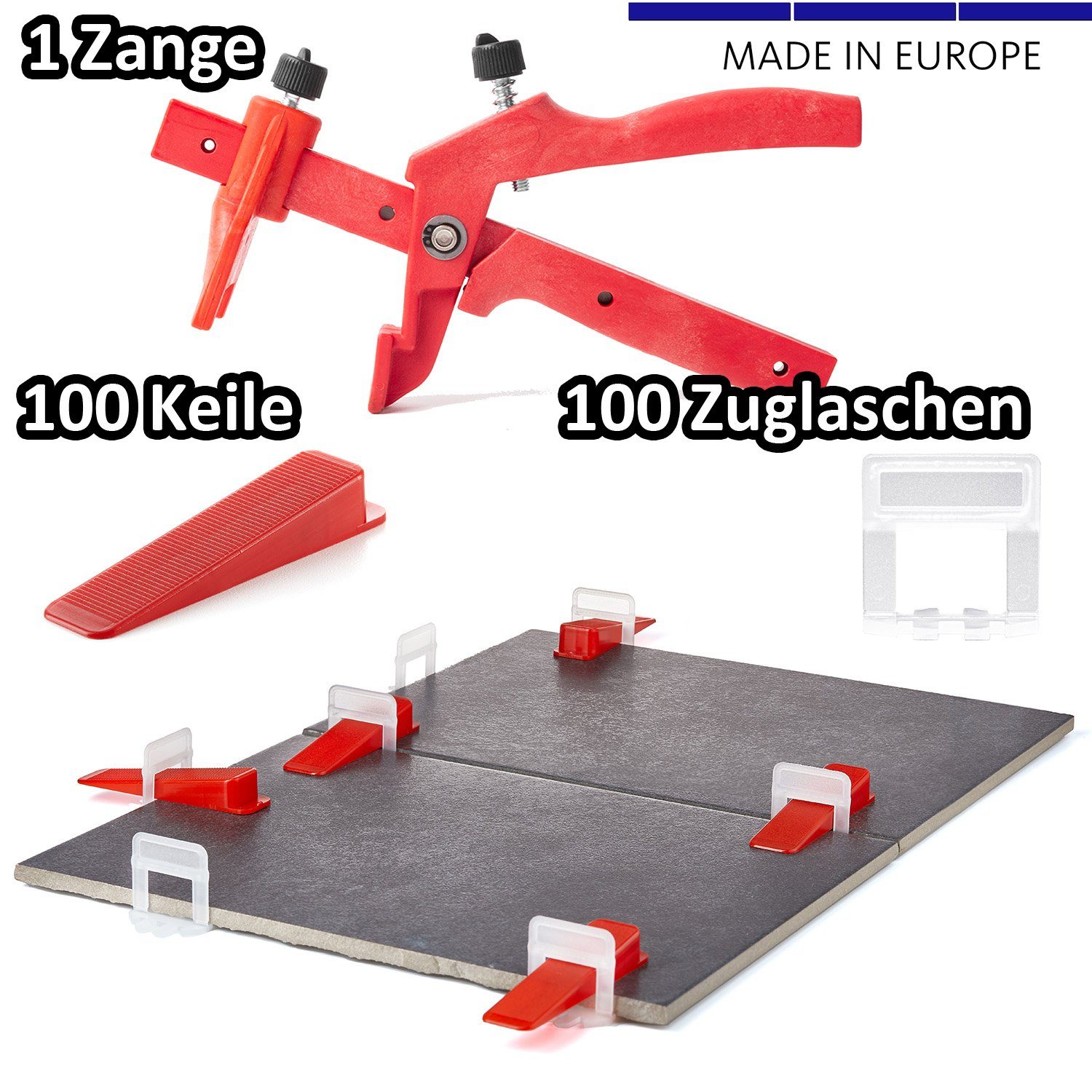 BigDean Verlegeset 2mm Fliesen Nivelliersystem 100 günstig online kaufen