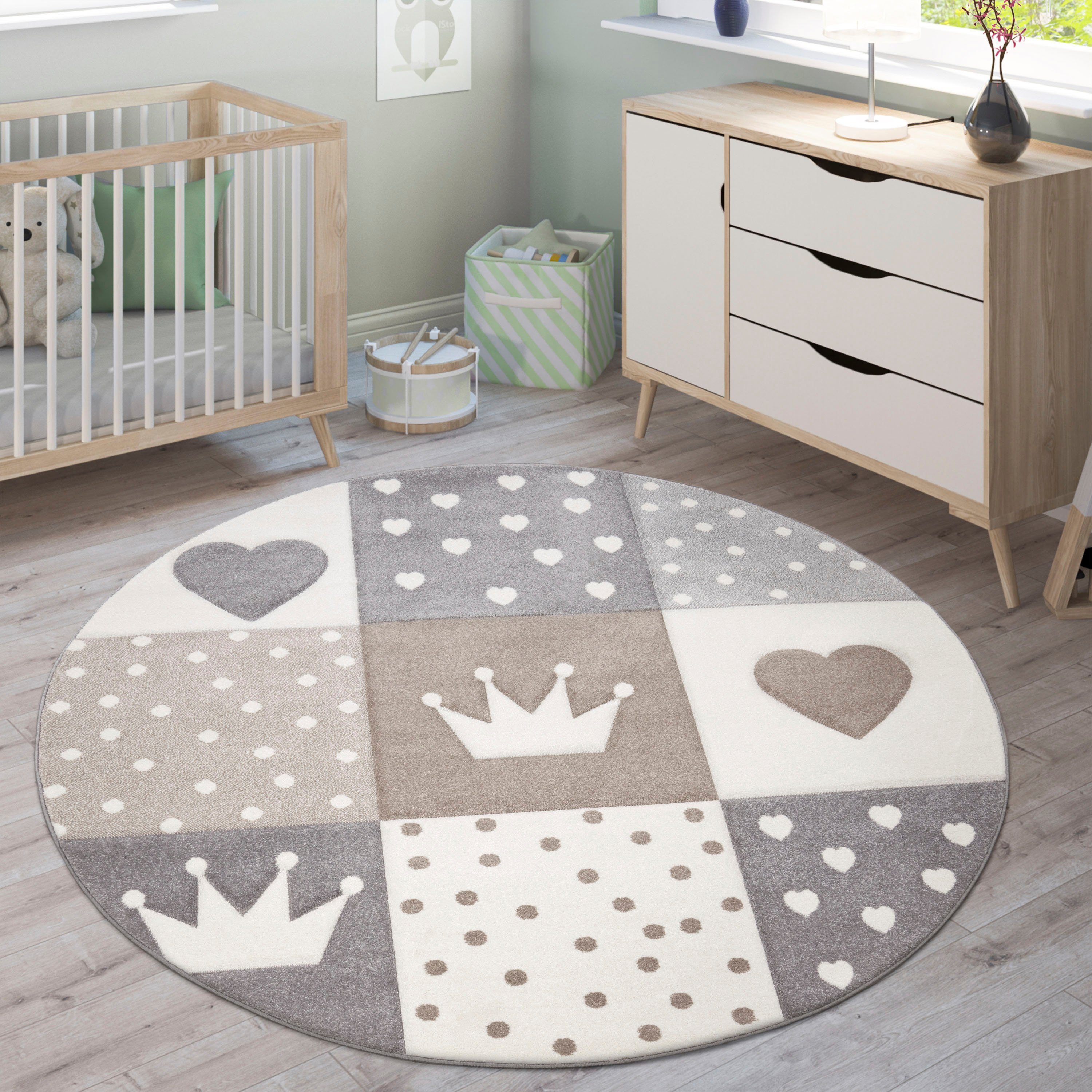 Paco Home Kinderteppich Cosmo 339, rund, günstig online kaufen