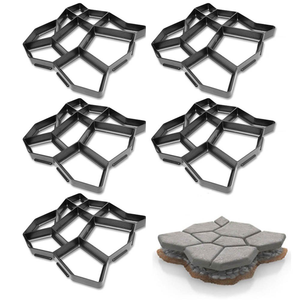 Clanmacy Gipsfaserplatten 5X Pflasterform Gehwegplatten Pflasterschablone Betonform