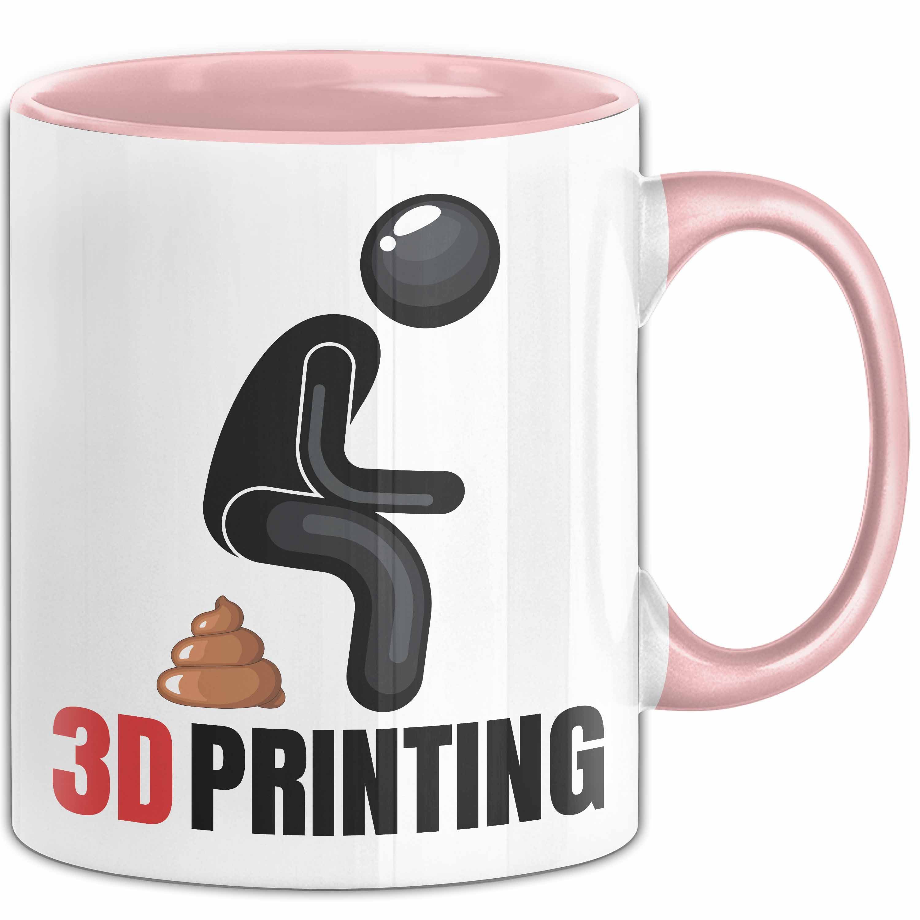 Ficko Tasse Italien-Geschenk – Lustiger Italien-Spruch, Beidseitig Bedruckt, Spülmaschinenfest, In Deutschland Gedruckt & Versendet, Rosa