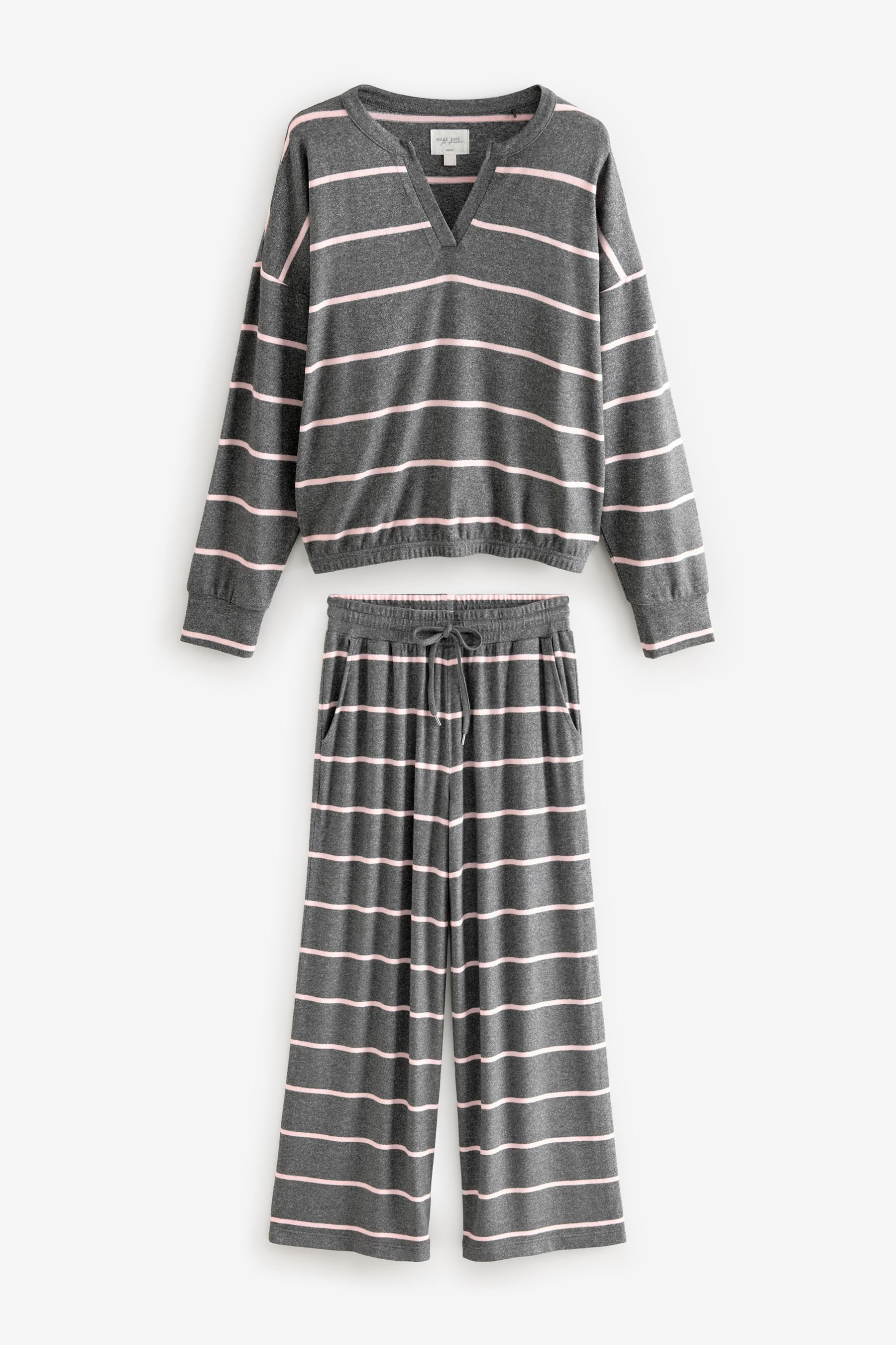 Pyjama Superweicher Schlafanzug mit langen Ärmeln
