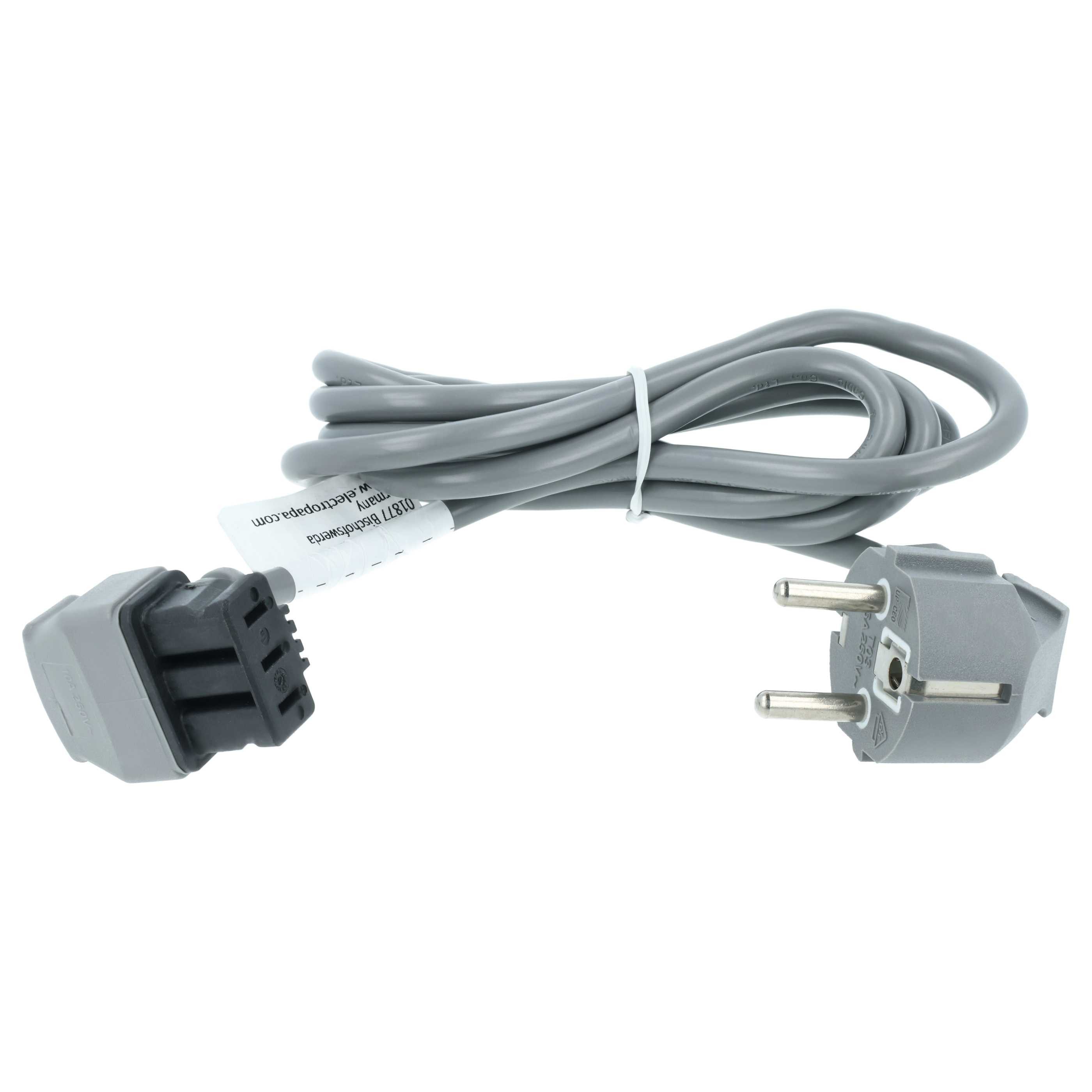 vhbw passend für Bosch SMU65M05, SMU63M15, SMU65M02, SMU60M02, SMU60M25 Stromkabel, (175.0 cm)