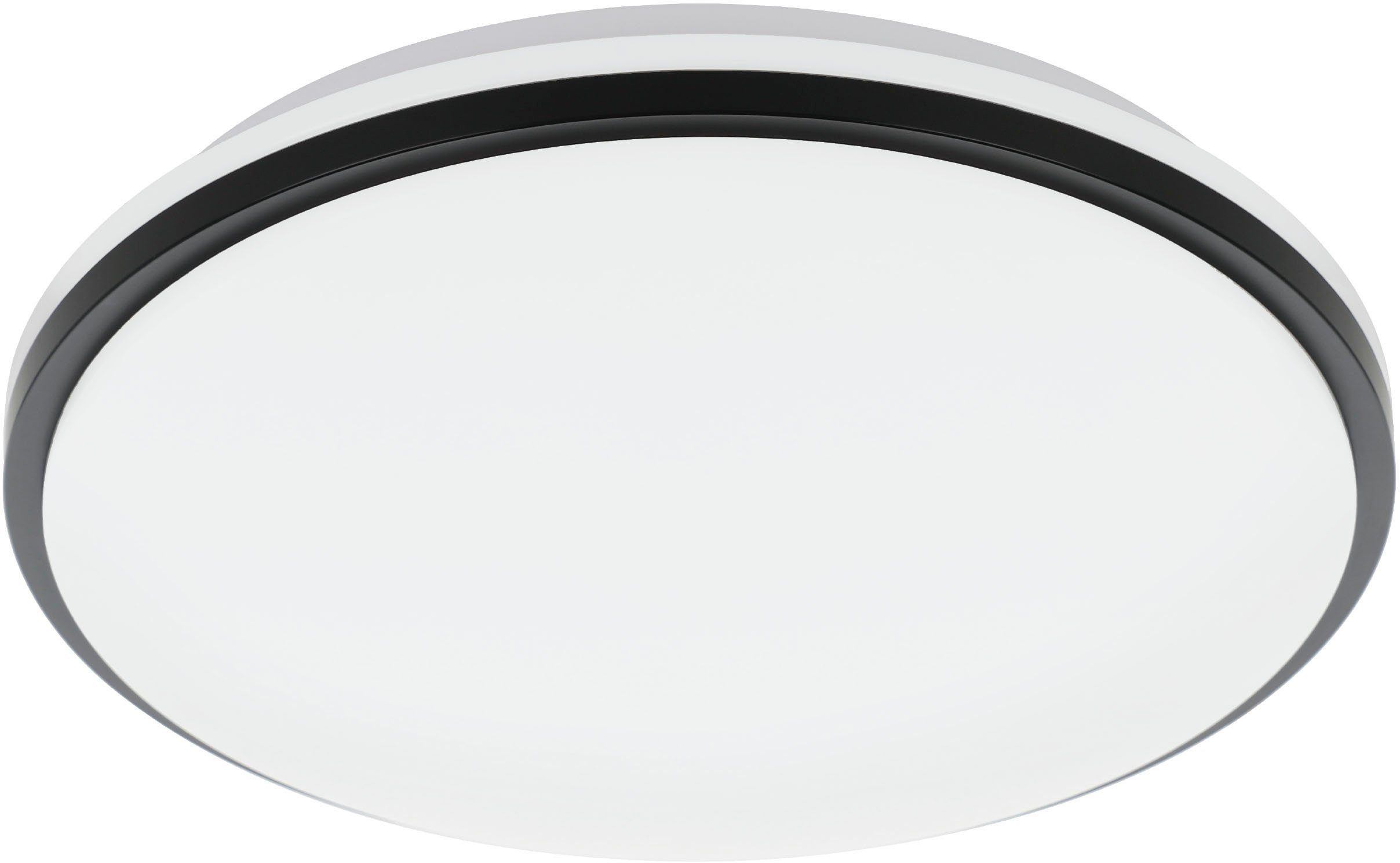 EGLO Deckenleuchte PINETTO, LED fest integriert, Neutralweiß, Bürolampe, Küche Büro Badezimmer, Flur, minimalistisch, 34x34x6,5cm