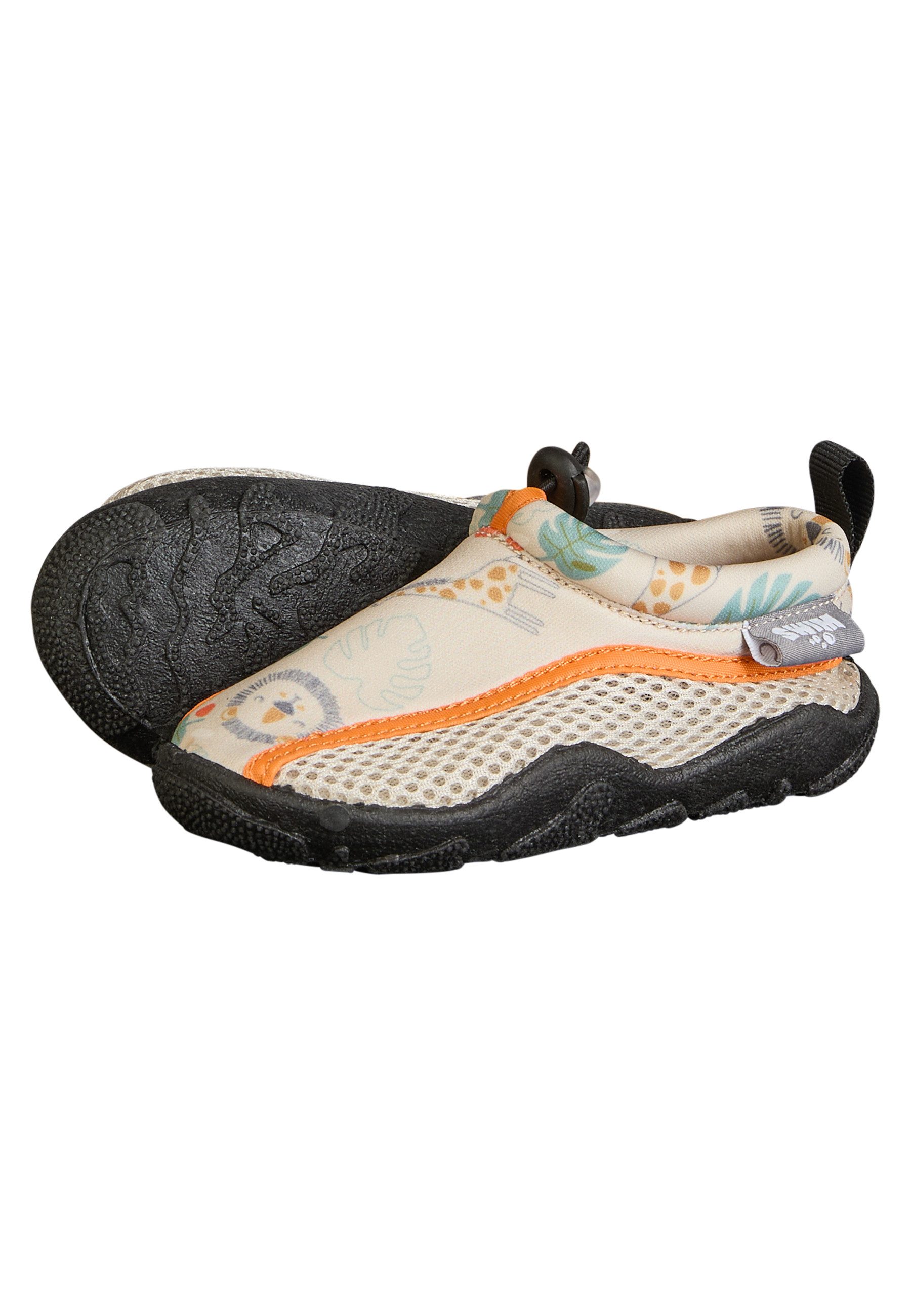 Sterntaler® Badeschuhe Safari Badeschuh (1-tlg) Badeschuhe mit Safari-Muster, Kordelstopper & rutschfester Sohle