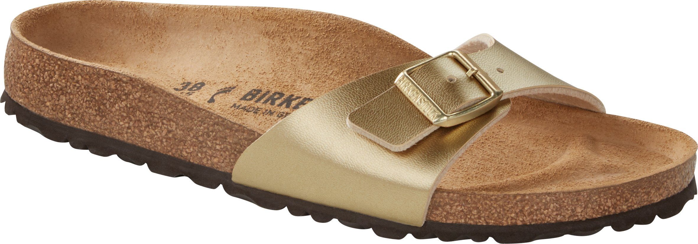 Birkenstock Madrid BF gold, schmale Weite Outdoorsandale