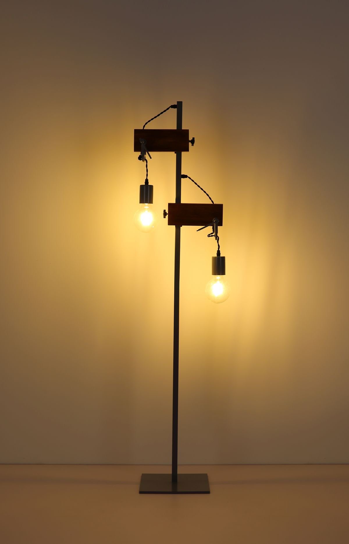 Stehlampe mit GLOBO Stehlampe Schalter LEUCHTEN Zweiflammig Stehleuchte GLOBO Wohnzimmer Innen Globo