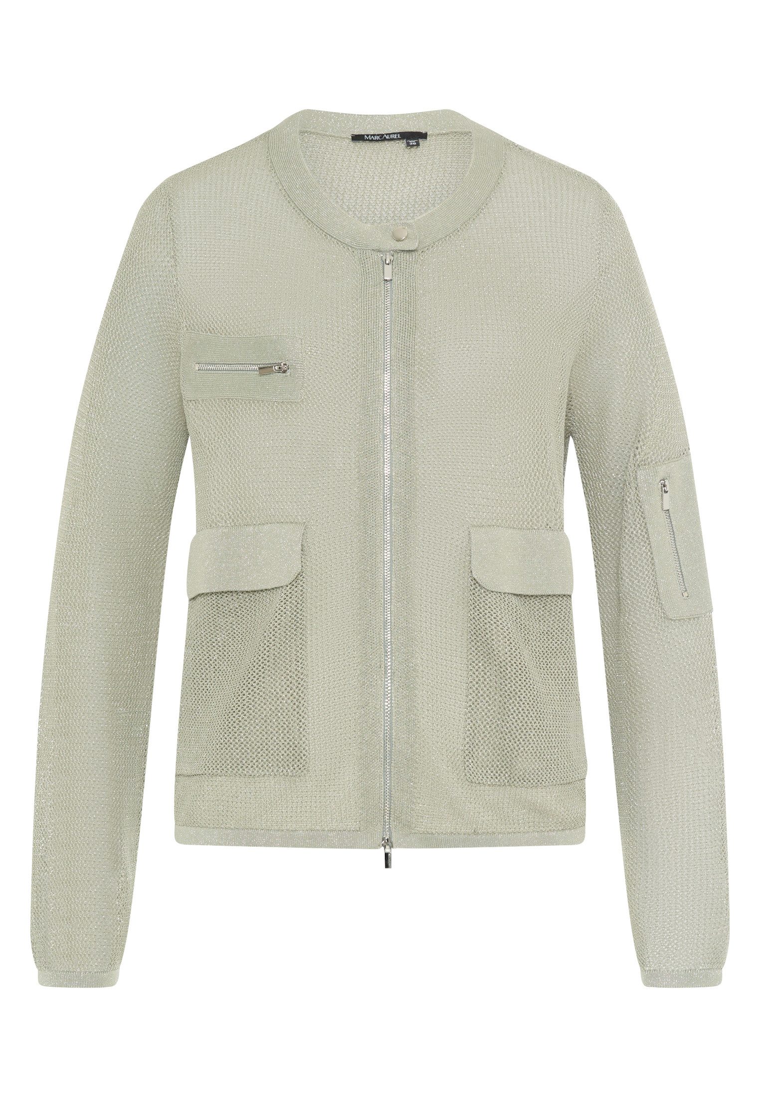MARC AUREL Strickjacke aus Sparkling Netzstrick