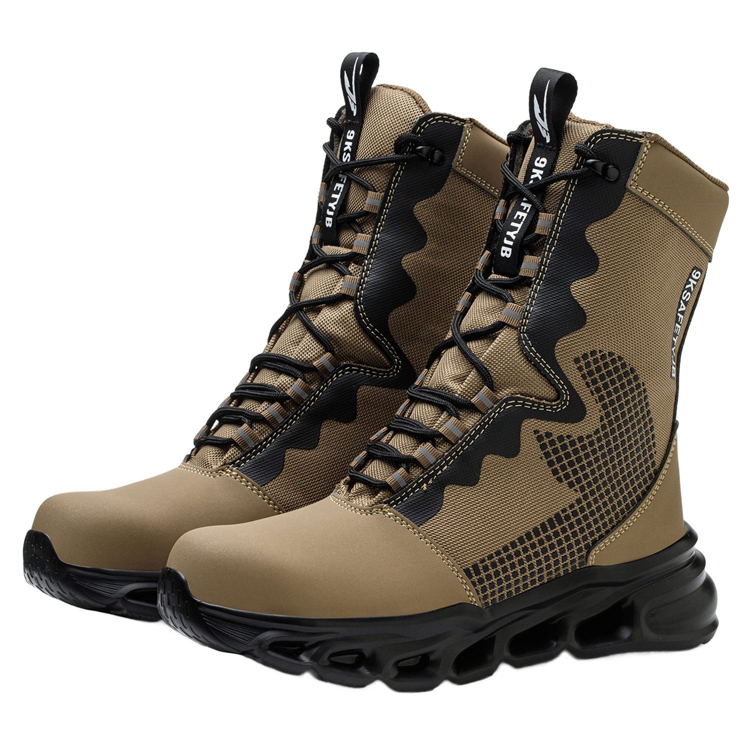 Refttenw Hohe Захисне взуття, Arbeitsschuhe, durchtrittsicher, dämpfend Захисні черевики