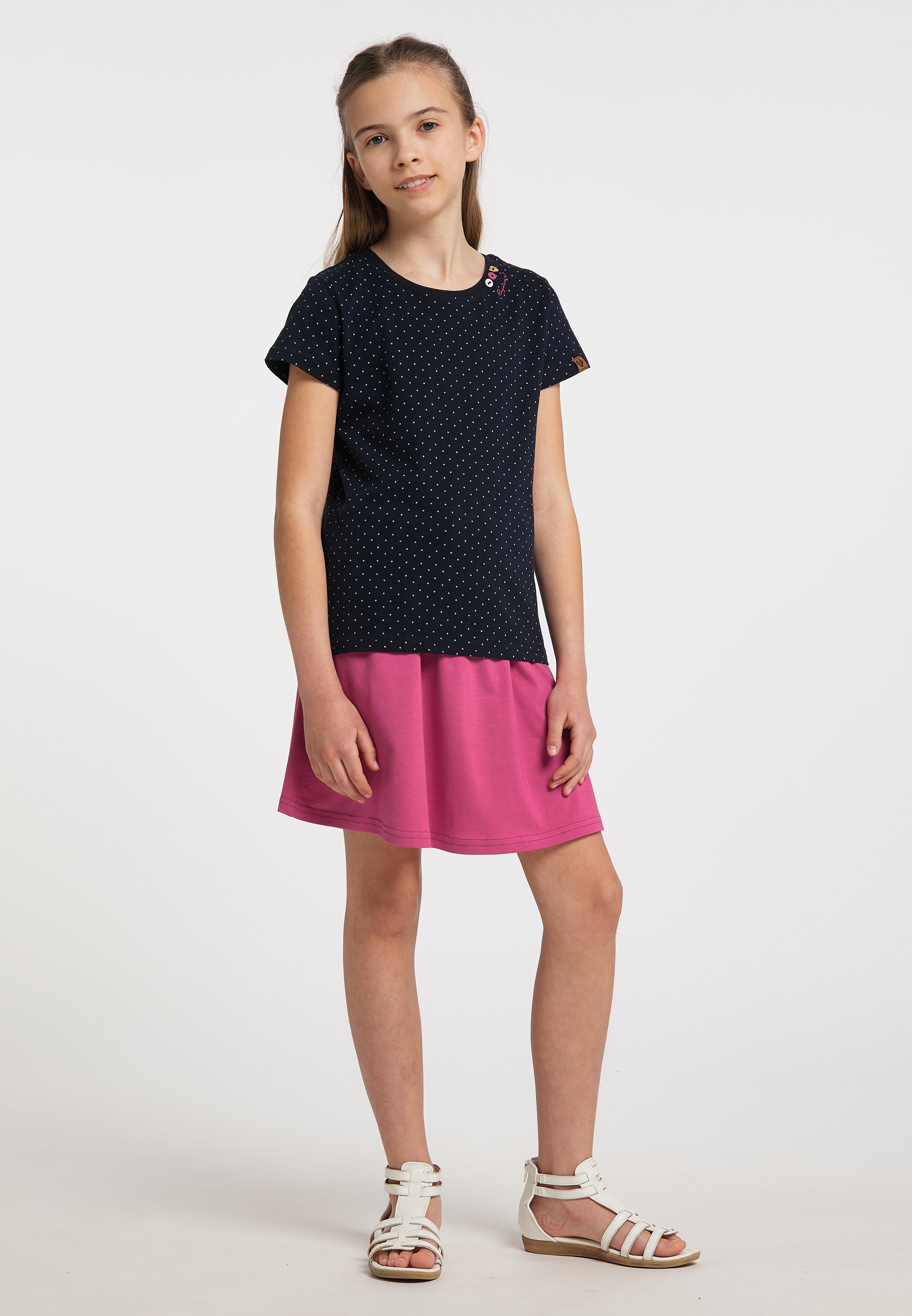 Ragwear T-Shirt VIOLKA DOTS Nachhaltige & Vegane Mode NAVY