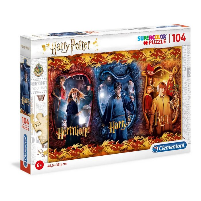 Clementoni® Puzzle 61885 Harry Potter Supercolor 104 Teile Puzzle 104 Puzzleteile
