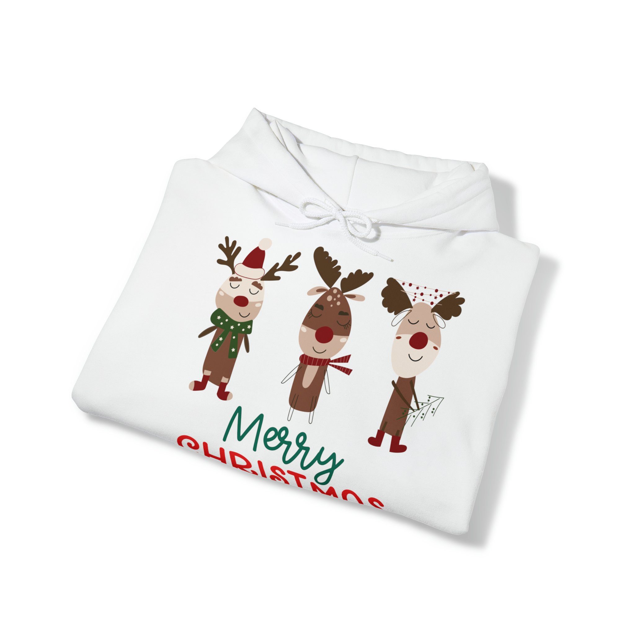 Reindeer White Quality herren Weihnachtssweatshirt Cute weihnachtspullover Elegance Hoodie, Christmas damen