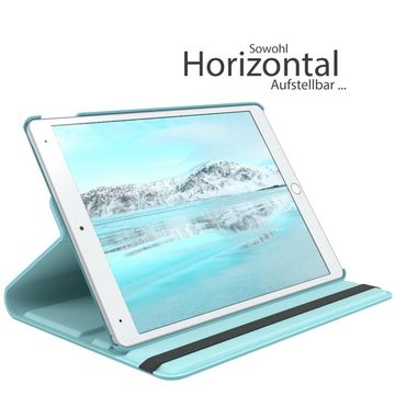 EAZY CASE Tablet-Hülle Rotationcase für iPad Air 3. Gen. & Pro 10,5" 2017 10,5 Zoll, Schutzasche für Tablets Flipcase Hülle Kratzschutz Displayschutz Blau