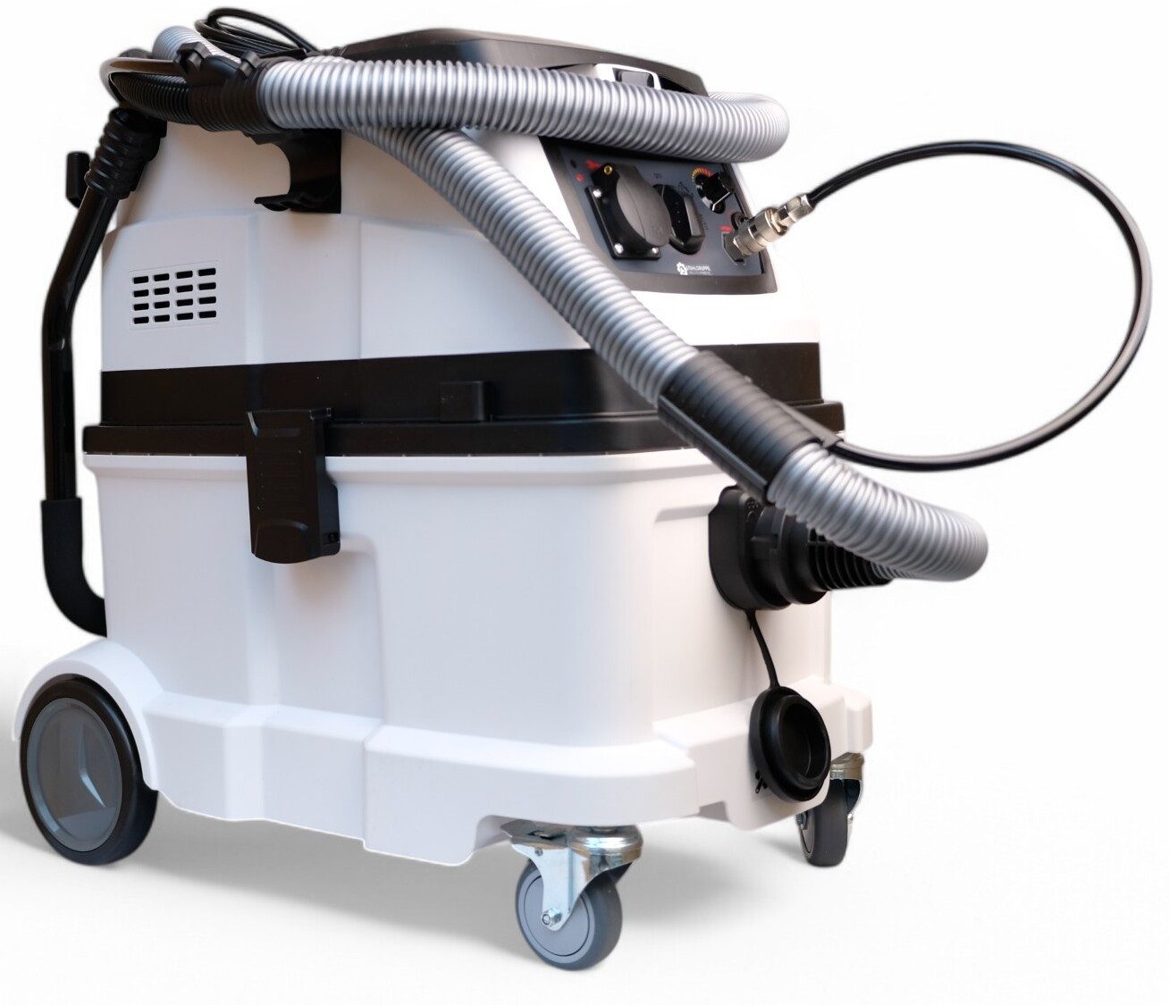DeTec. Industriesauger mit Klopffunktion und Fernbedienung 1600W 40L Tank 230V, 1600 W, mit Beutel, inkl. Druckluftanschluss und Autostart Funktion