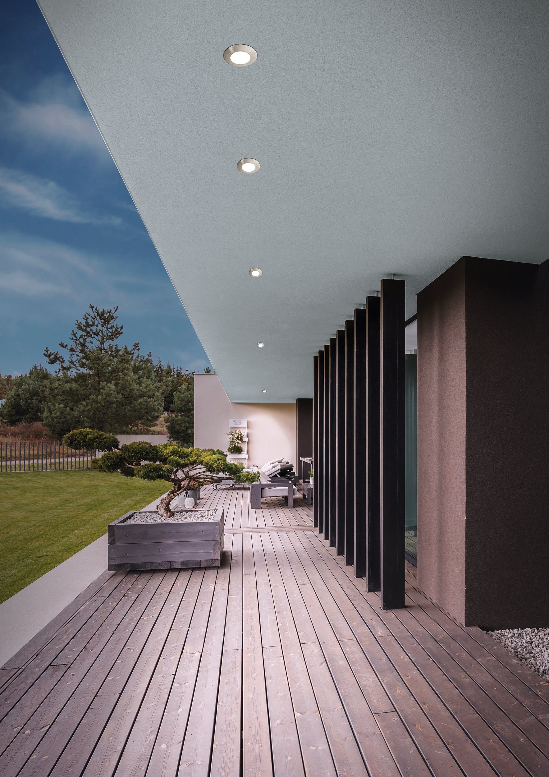 EGLO LED Einbauleuchte Margo, Leuchtmittel inklusive, Einbauspot Deckenspot Aluguss Edelstahl Glas satiniert weiß GU10