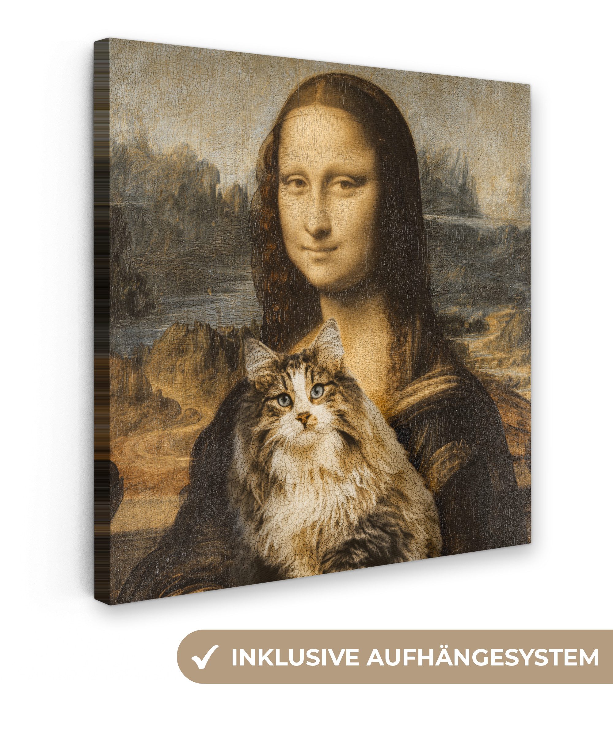 OneMillionCanvasses® Leinwandbild Mona Lisa