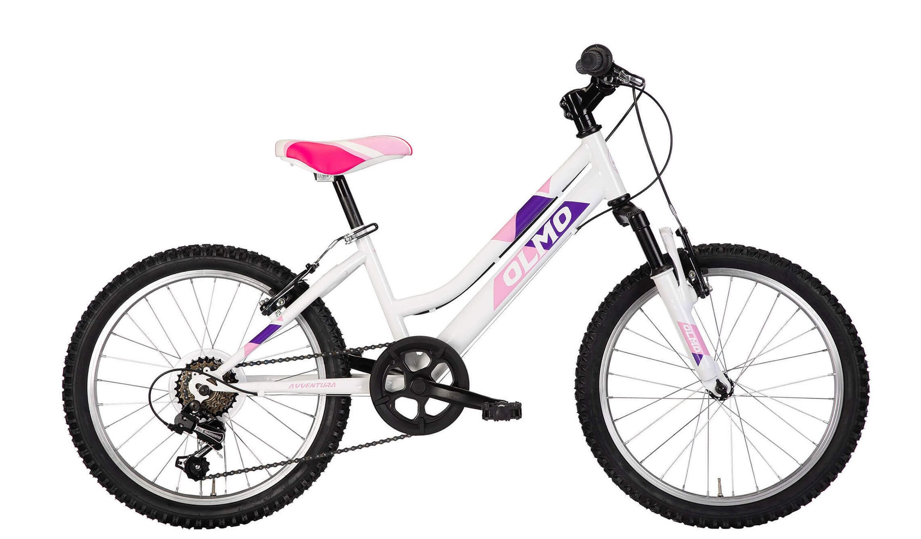 OLMO Jugendfahrrad, 6 Gang Shimano TY21 Schaltwerk, Kettenschaltung, Mountainbike 20 Zoll AVVENTURA