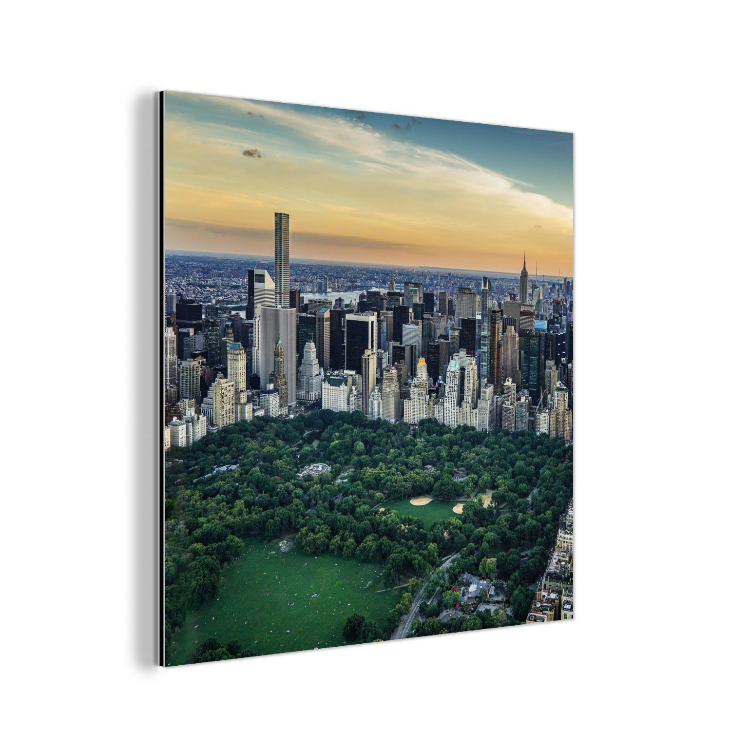 MuchoWow Metallbild New York - Central Park - Amerika, (1 St), Alu-Dibond-Druck, Gemälde aus Metall, Aluminium deko | Bilder