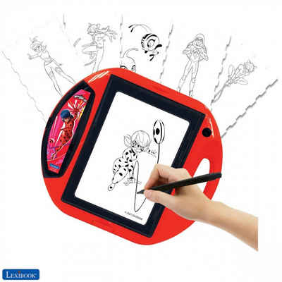 Lexibook® Zaubertafel Zeichentafel Miraculous Zeichenprojektor mit Schablonen und Stempeln