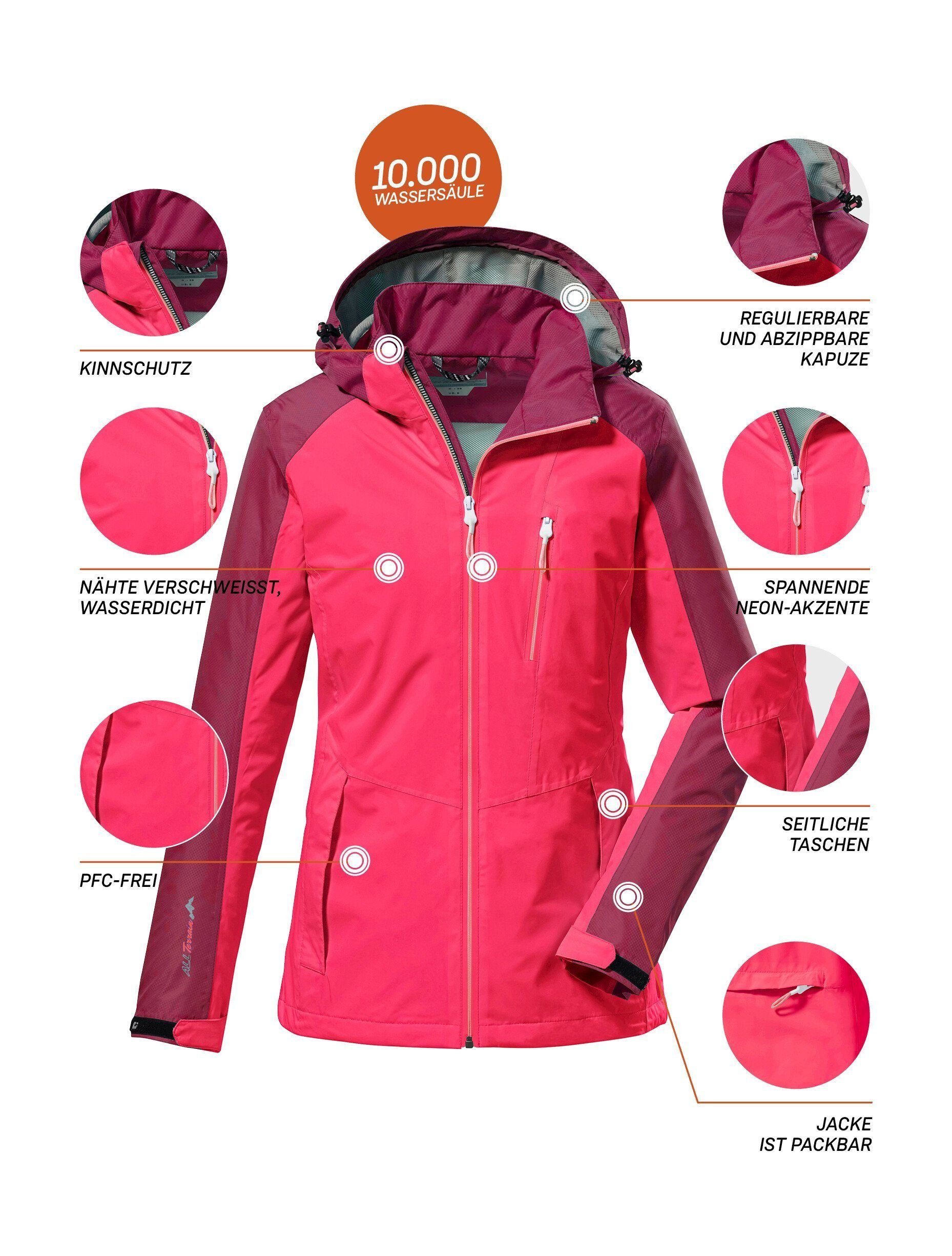 Killtec Outdoorjacke KOS 5 WMN JCKT CS Funktionsjacke, Sportjacke auch in Großen Größen