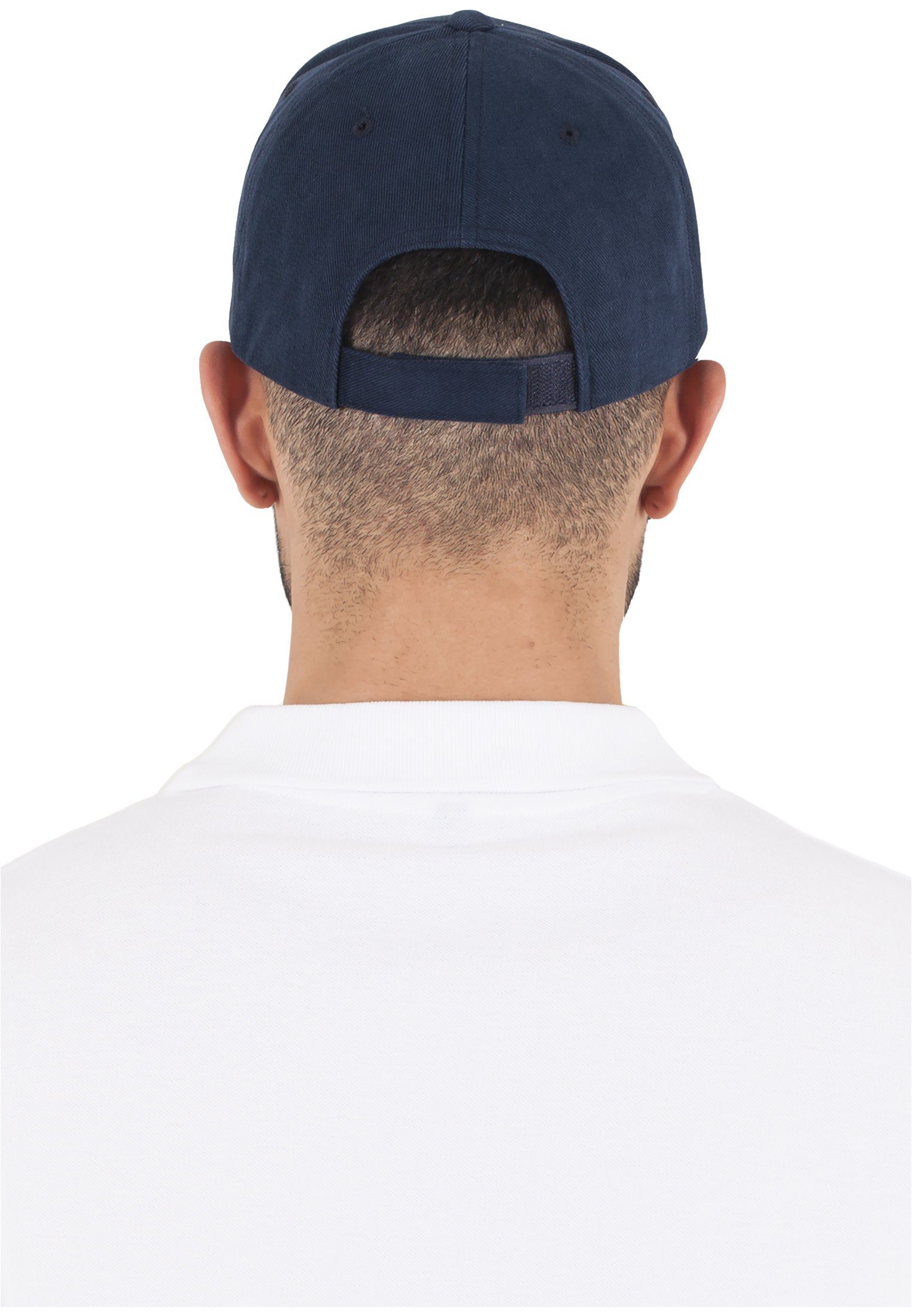 Cotton Twill Cap Mid-Profile Snapback Brushed Flexfit Flex navy
