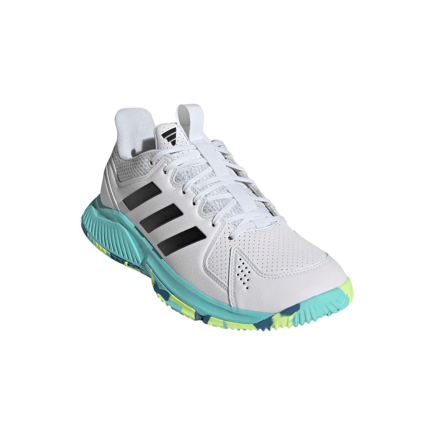 adidas Performance Hallen-Indoorschuhe Court Flight weiss/blau/schwarz Damen Squashschuh