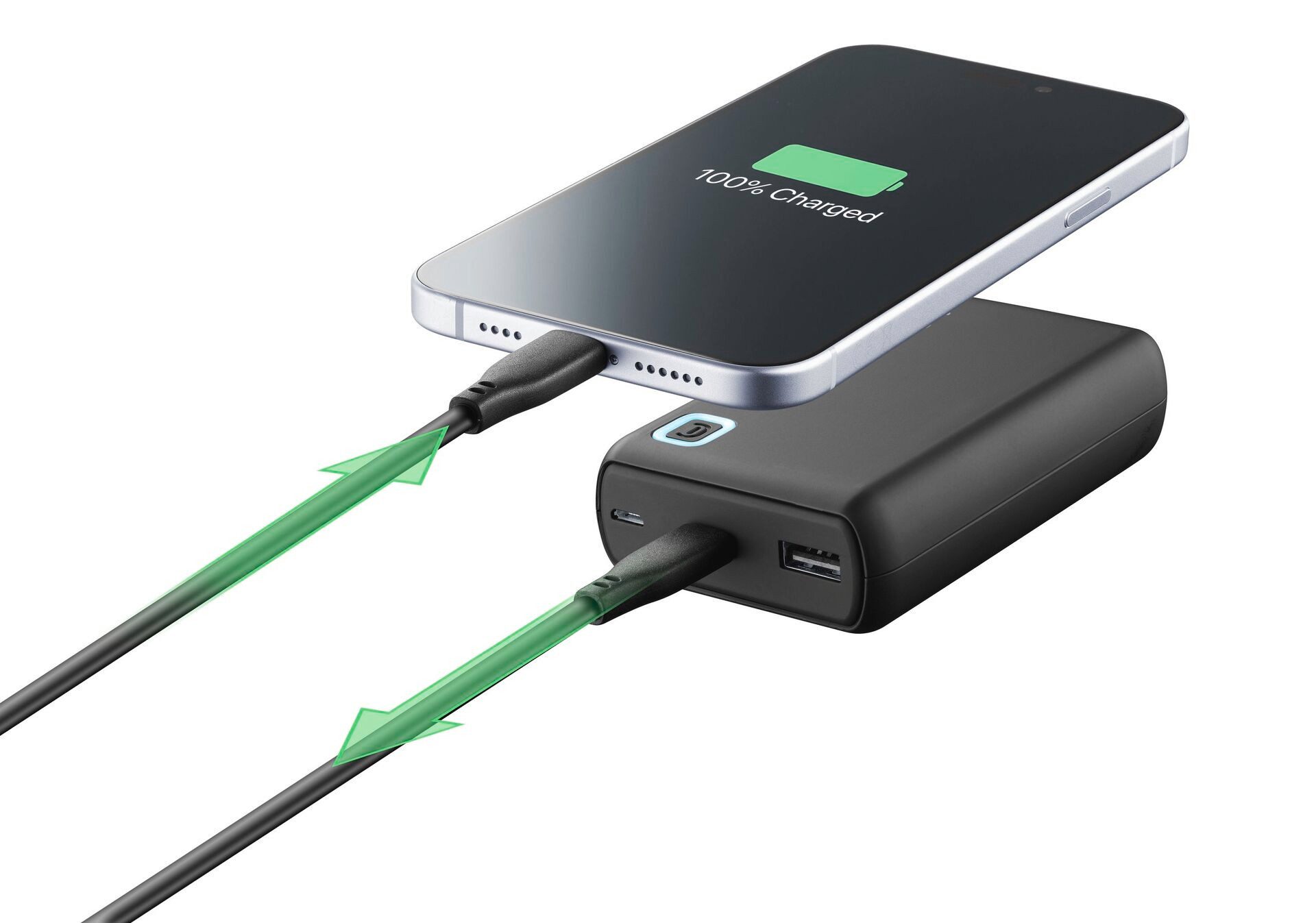 Cellularline ESSENCE Turbo 10000 Powerbank Cellularline Power Bank ESSENCE Turbo 10000 Black 10000 mAh