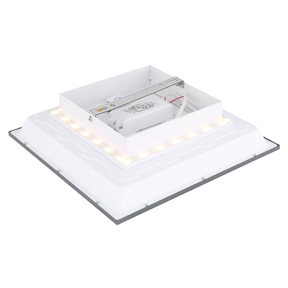 etc-shop LED fest Deckenlampe Deckenleuchte, Warmweiß, Wohnzimmerleuchte Panel Backlight verbaut, LED LED-Leuchtmittel