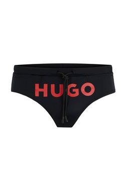 HUGO Badehose LAGUNA mit großem kontrastfarbenem HUGO Logo-Schriftzug