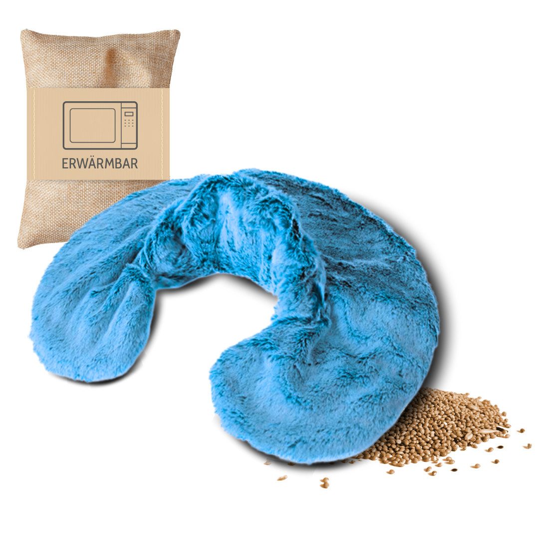 Habibi Plush Wärmekissen Habibi Plush Nackenhörnchen eisblau