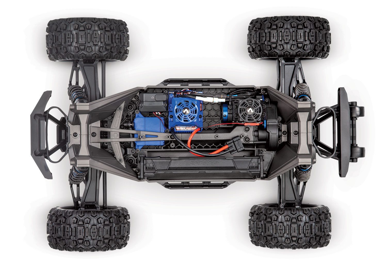 Traxxas RC-Buggy Traxxas 1:10 Wide MAXX RTR TSM SR VXL 4S Brushless Monstertruck Rot