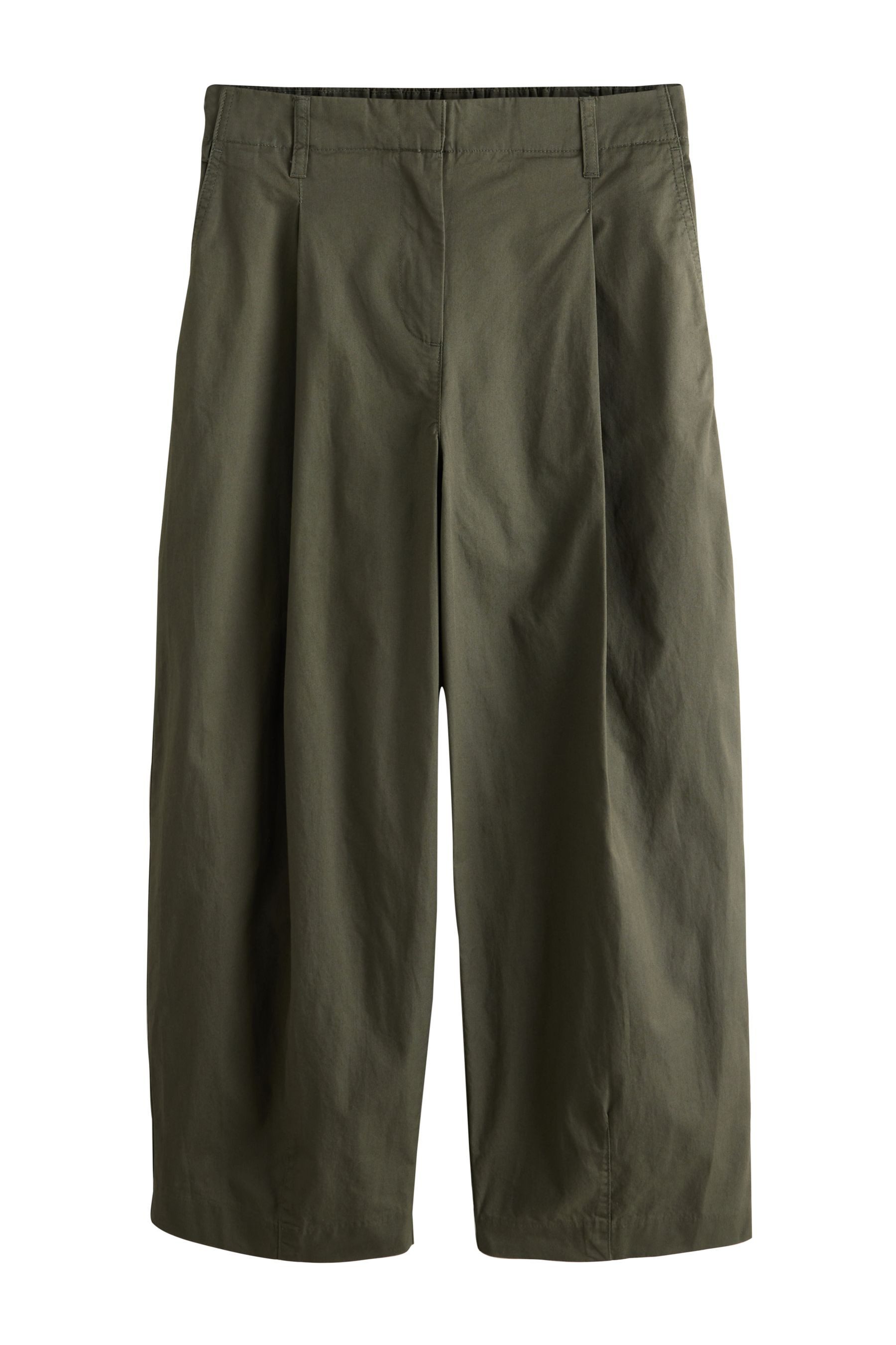 Next Bundfaltenhose Chinohose mit Bundfalten und Barrel-Leg (1-tlg)