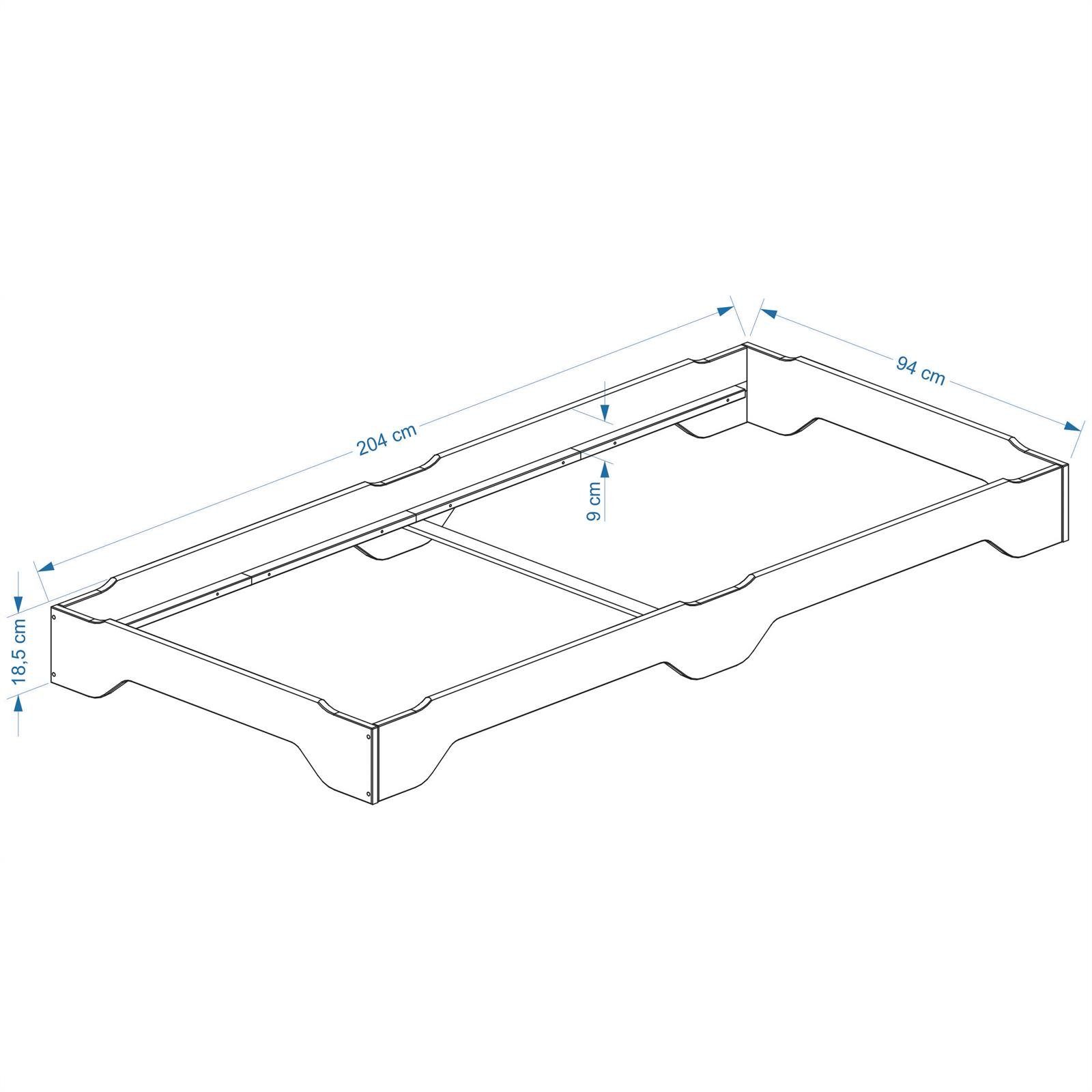 IDIMEX Funktionsbett RONNY, Strapelbett Gästebett Stapelliege Massivholzbet günstig online kaufen