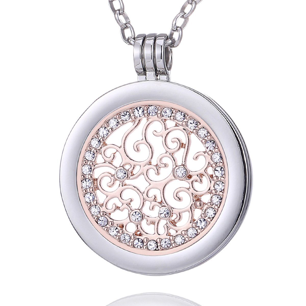 Morella Kette mit Anhänger Halskette 70 cm mit Coin Amulett 33 mm (2-tlg), günstig online kaufen