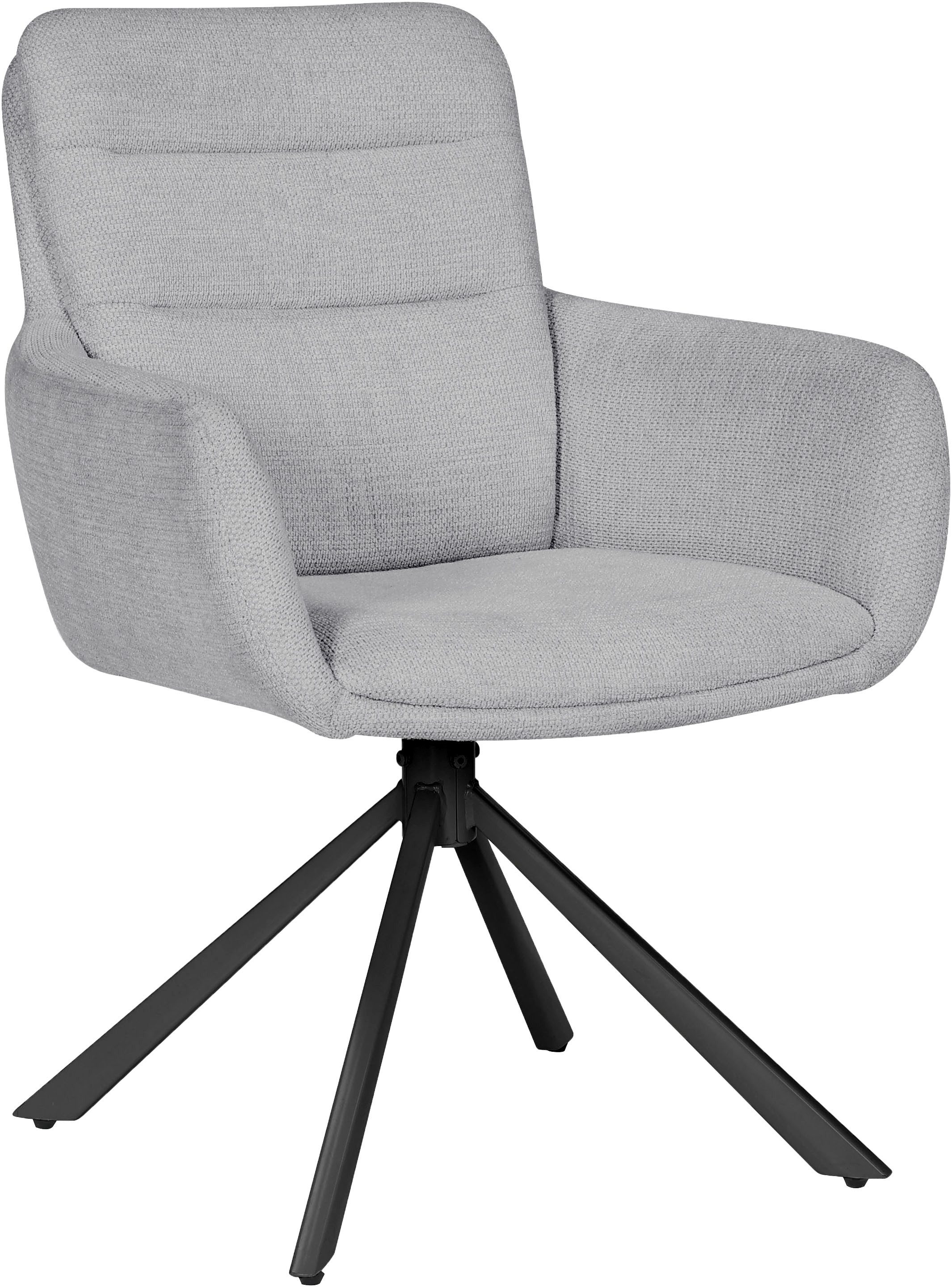 OTTO home Esszimmerstuhl Asly (Set, 2 St), mit hochwertigem Webstoff, Metallgestell und 360°-Funktion