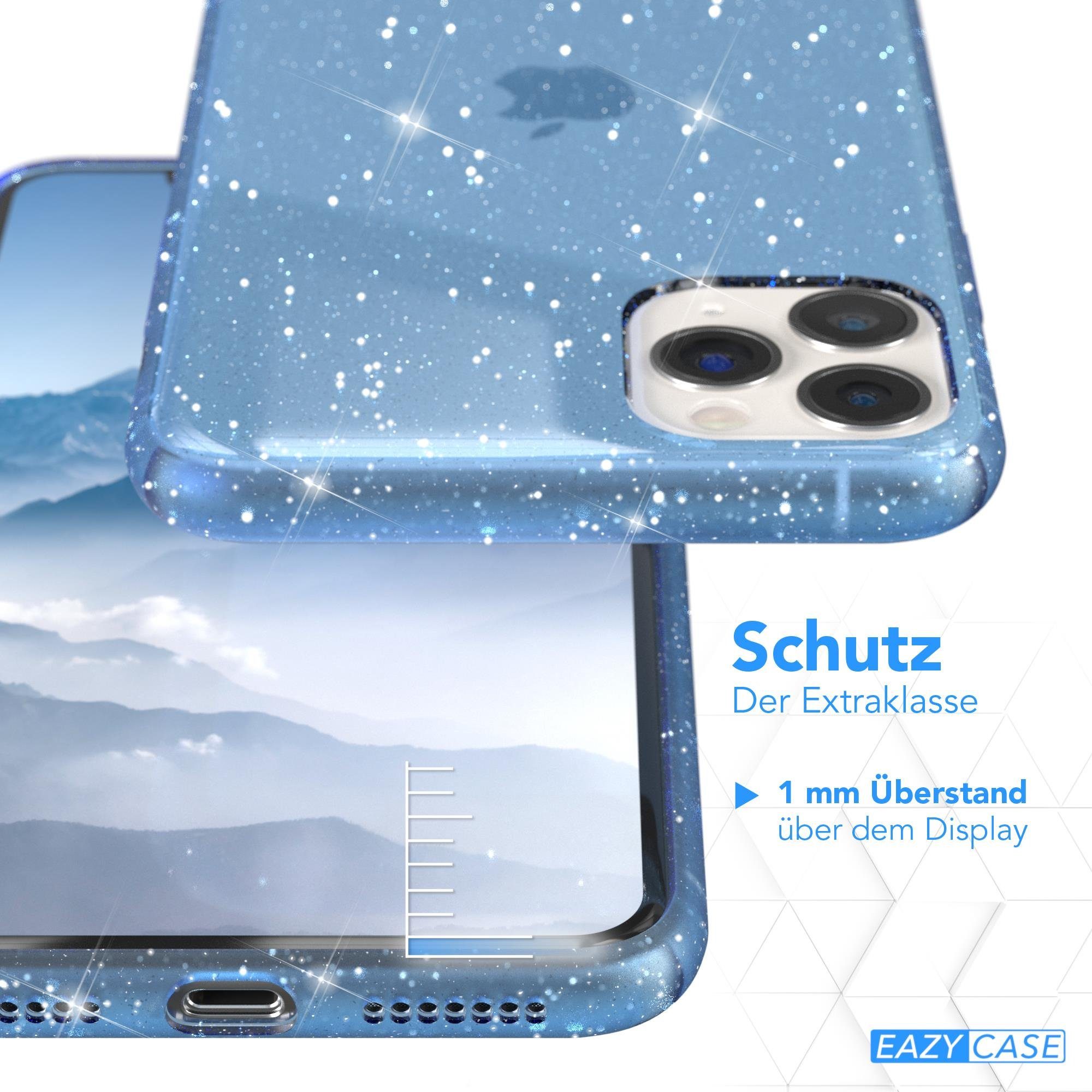 EAZY CASE Handyhülle Glitter Case für Apple iPhone 11 Pro Max 6,5 Zoll, Silikonhülle Etui Silikon Schutzhülle Glitzereffekt Phone Case Blau – Bild 5 von 5
