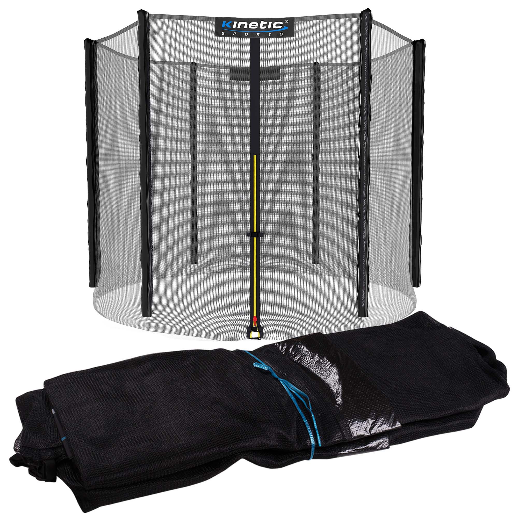 Kinetic Sports Trampolinnetz, Trampolin Sicherheitsnetz Ø 183/244/305/366/400/430/460/490 cm