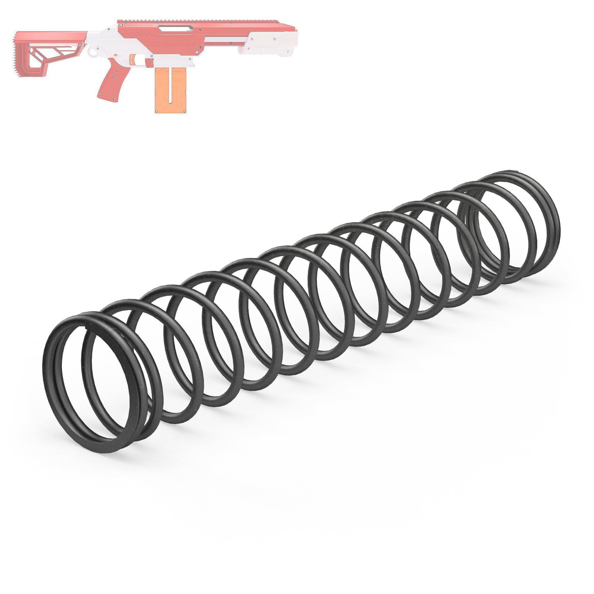 Blasterparts Blaster Tuning-Feder Hard Range passend für CEDA, Mit der Hard Range Tuning-Feder entlockt Ihr der CEDA wertvolle Meter